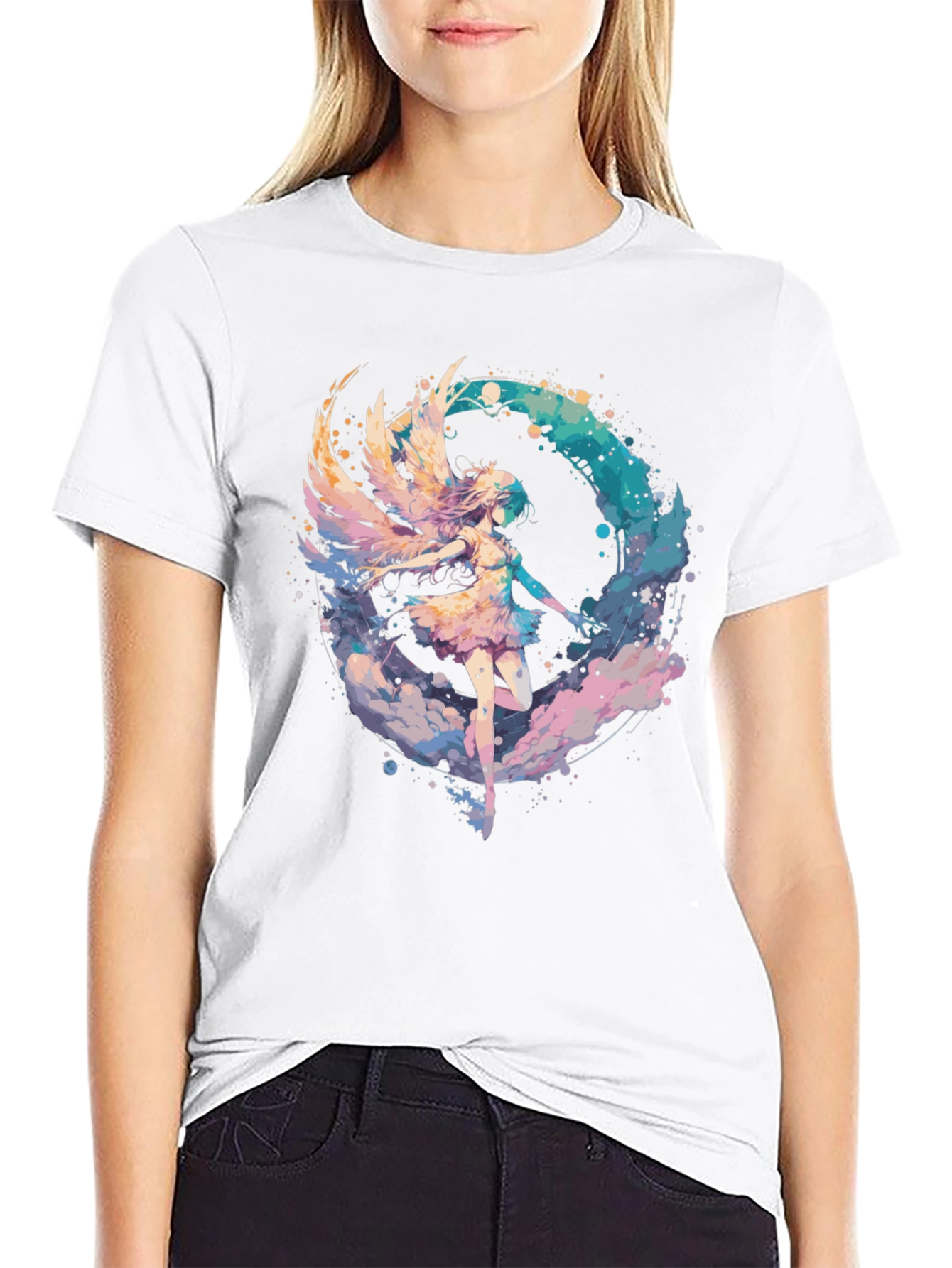 Angel Wing Graphic Tee - Stylish Comfort