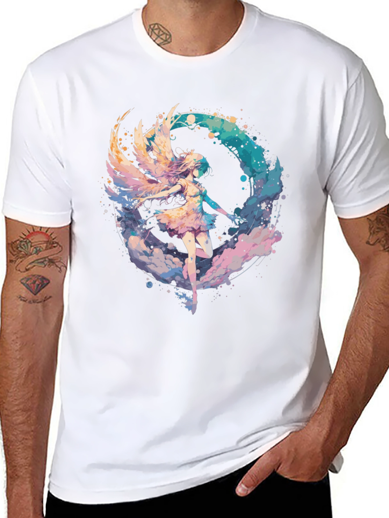 Angel Wing Graphic Tee - Stylish Comfort