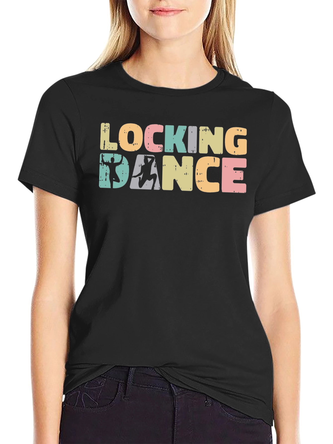 Locking Dance Graphic Tee - Retro Style