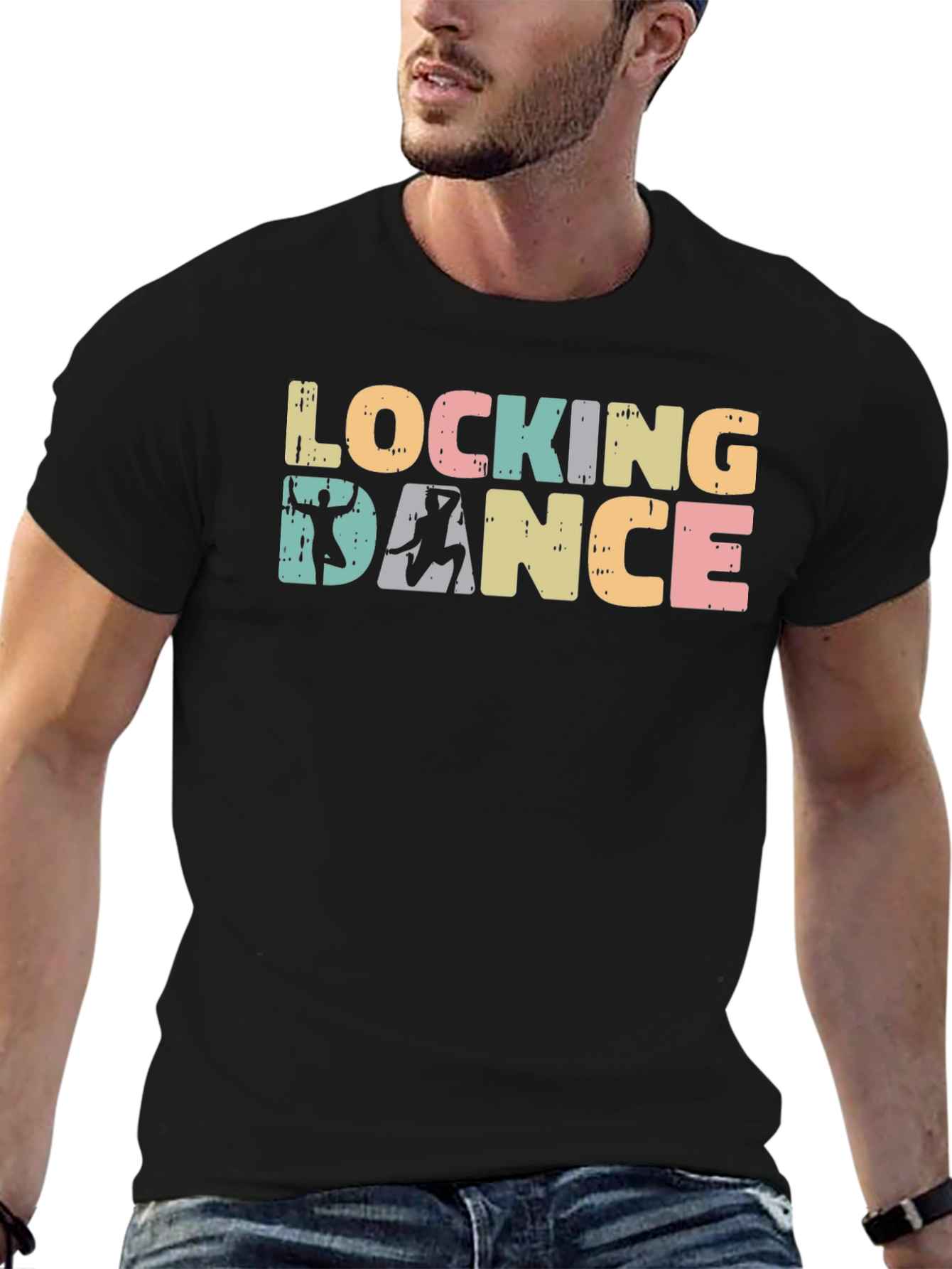 Locking Dance Graphic Tee - Retro Style