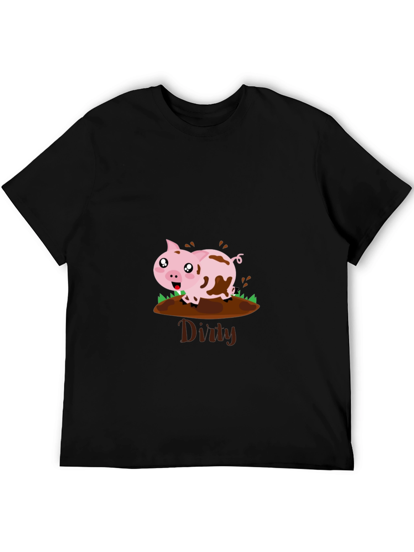 Dirty Pig Graphic T-Shirt - Fun & Playful Design