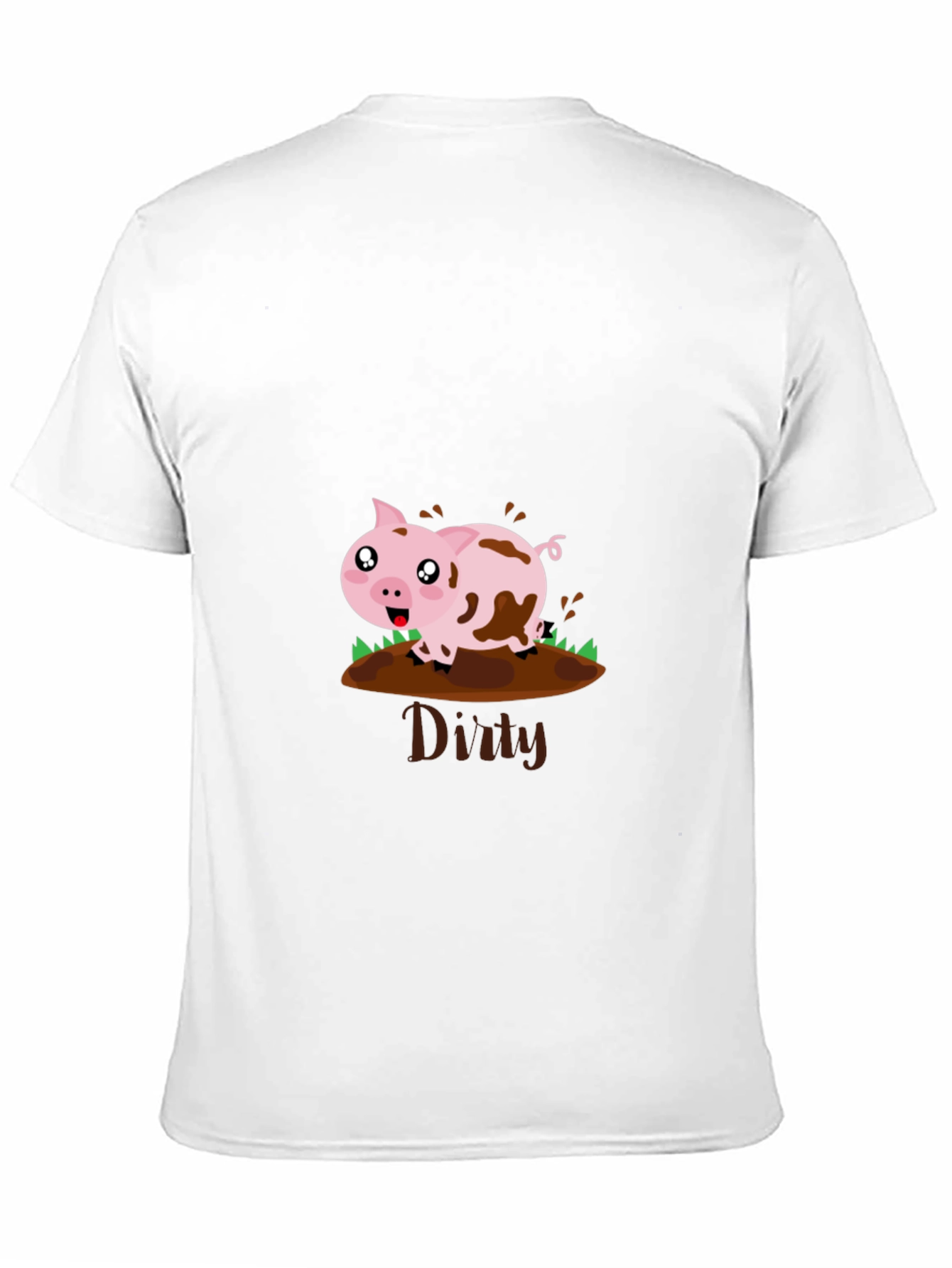 Dirty Pig Graphic T-Shirt - Fun & Playful Design