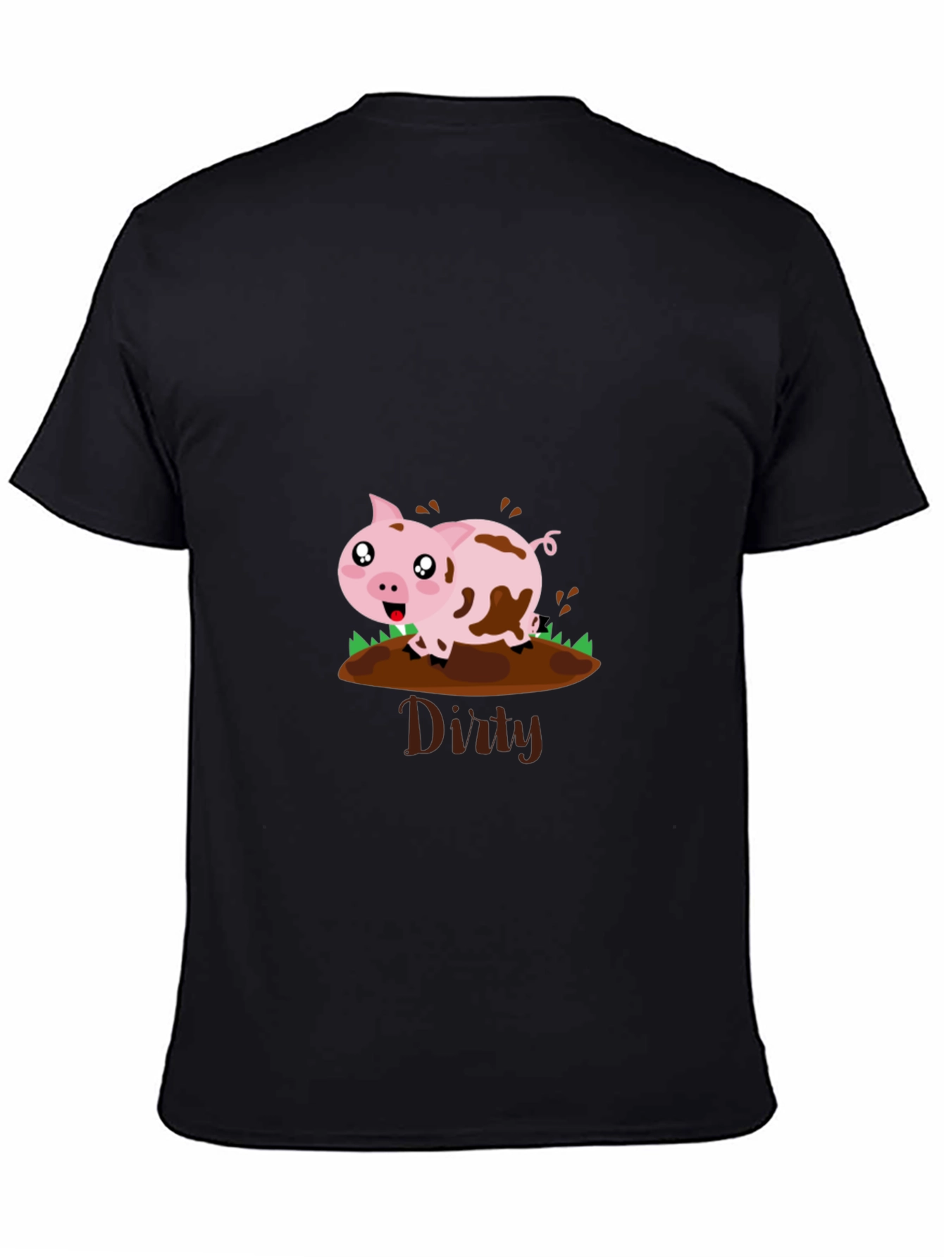Dirty Pig Graphic T-Shirt - Fun & Playful Design