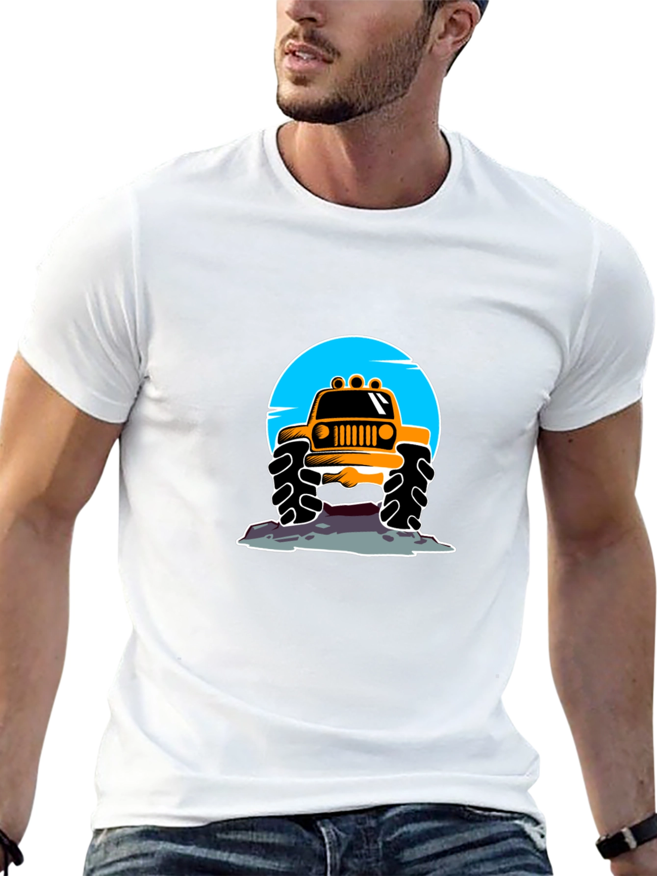 Monster Truck Graphic Tee - Black Casual Shirt