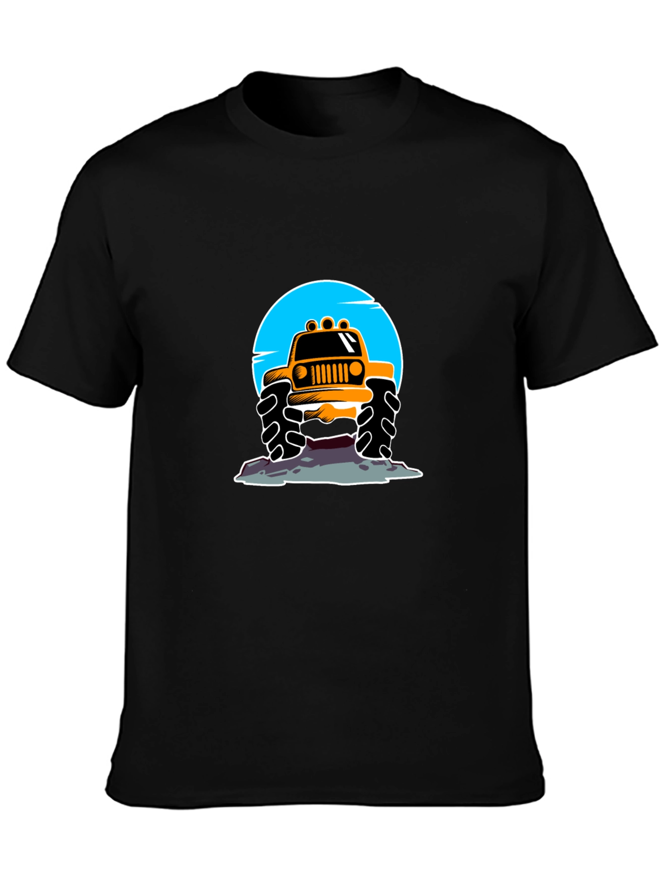 Monster Truck Graphic Tee - Black Casual Shirt