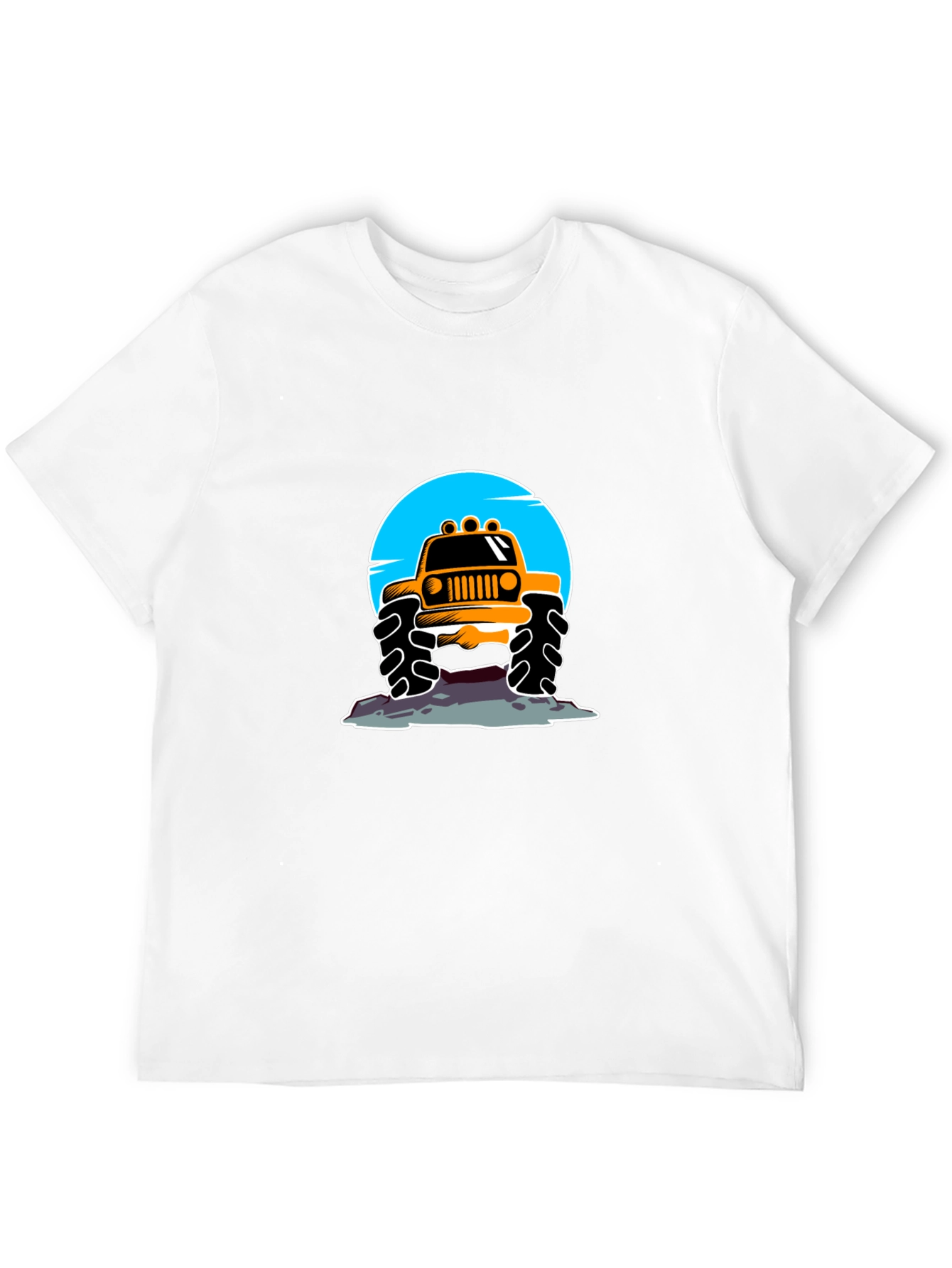Monster Truck Graphic Tee - Black Casual Shirt
