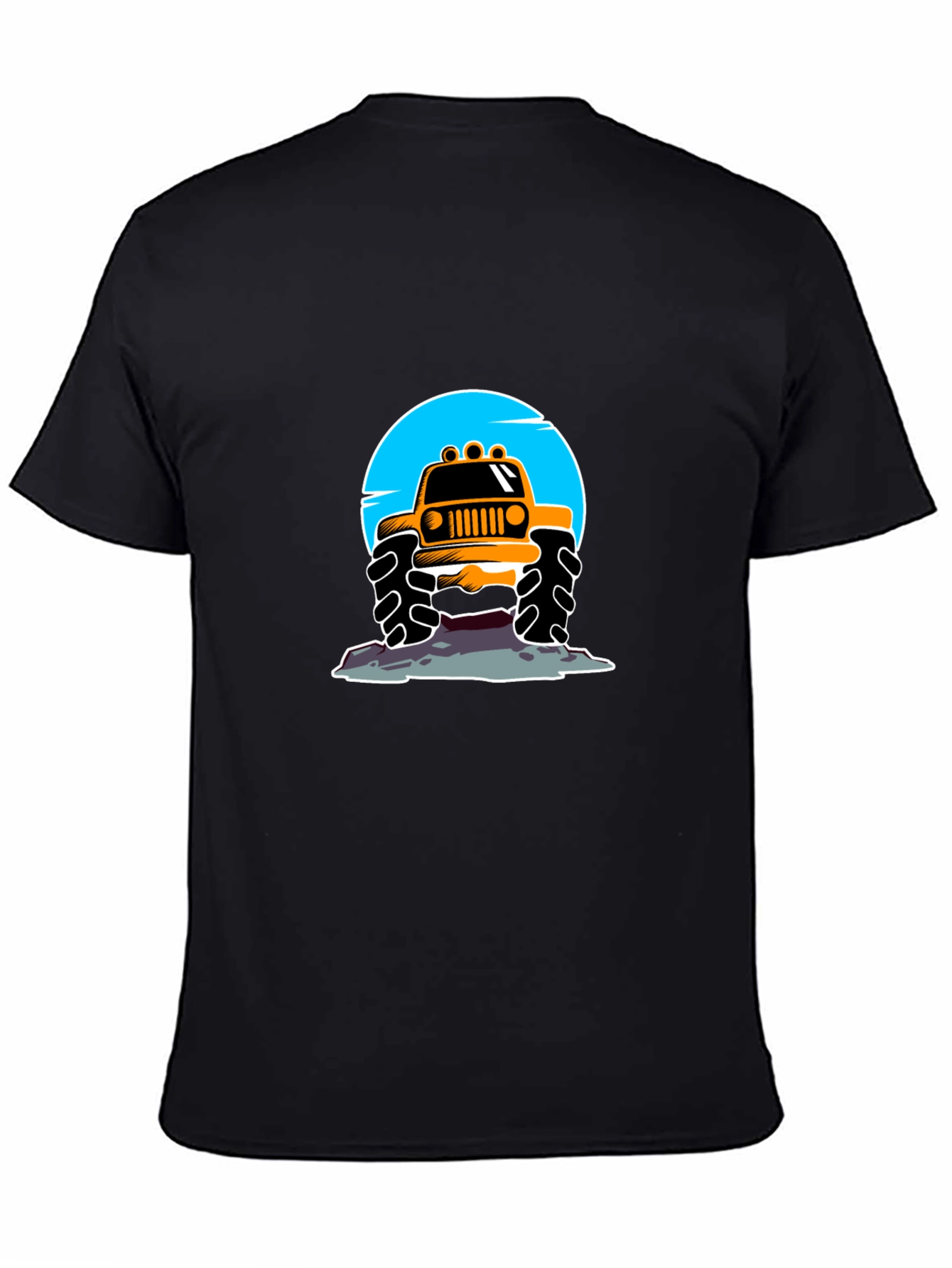 Monster Truck Graphic Tee - Black Casual Shirt