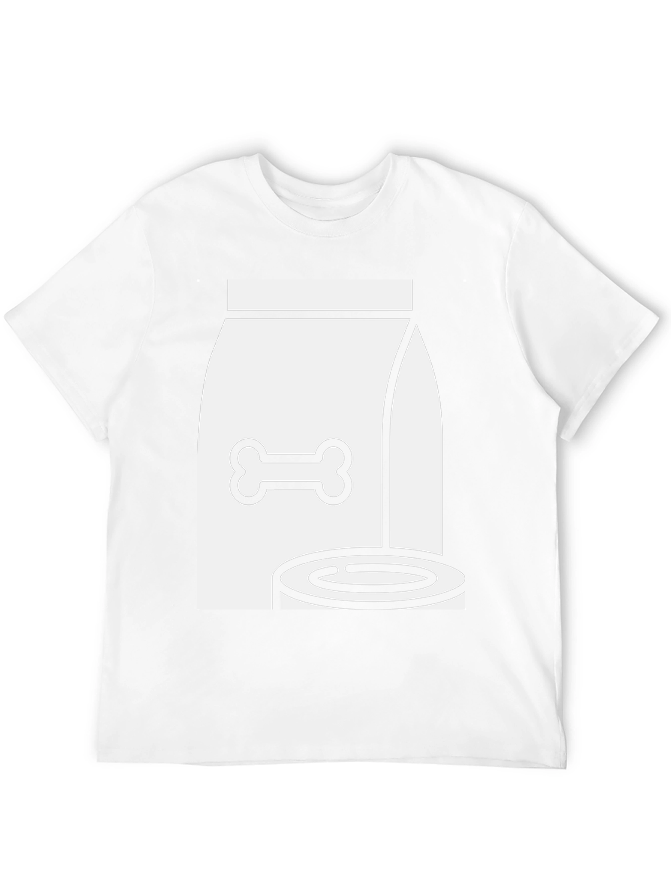 Dog Food T-Shirt - Bone & Bowl Design