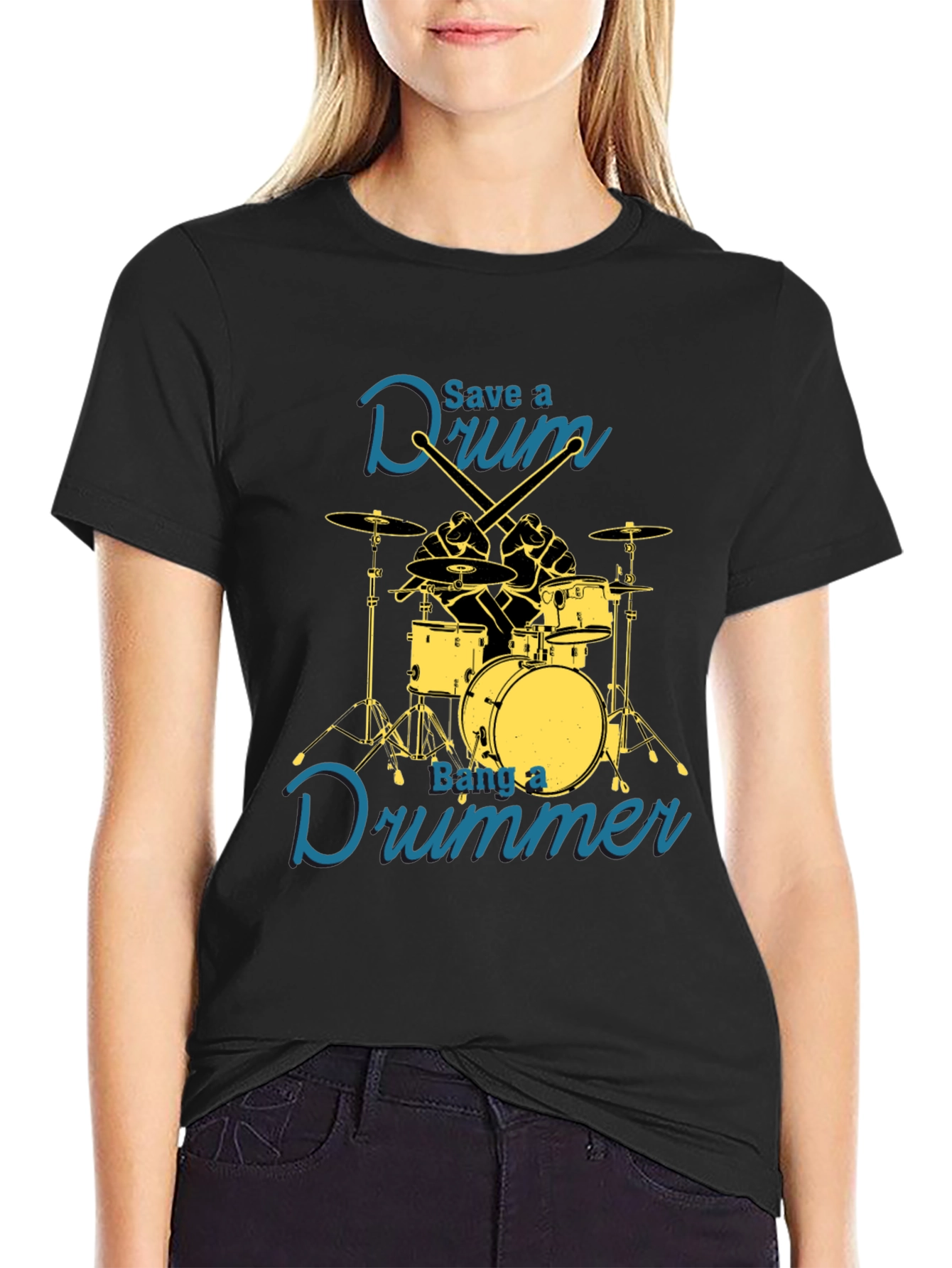 Save a Drum Bang a Drummer T-Shirt