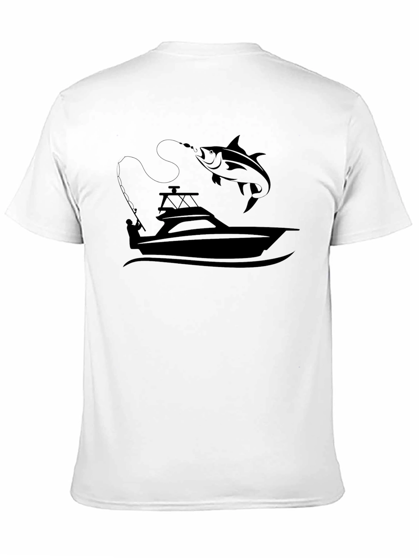 Fishing Boat & Fish Graphic Tee
