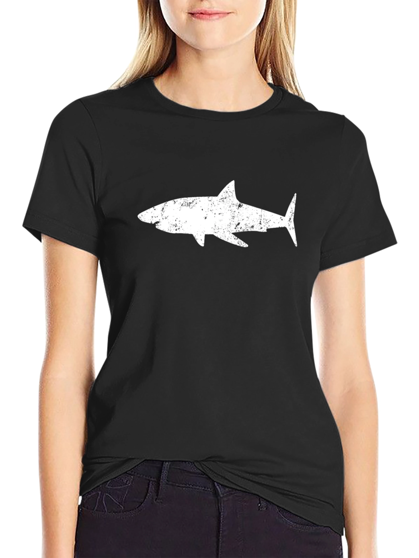 Cool Shark Graphic Black T-Shirt