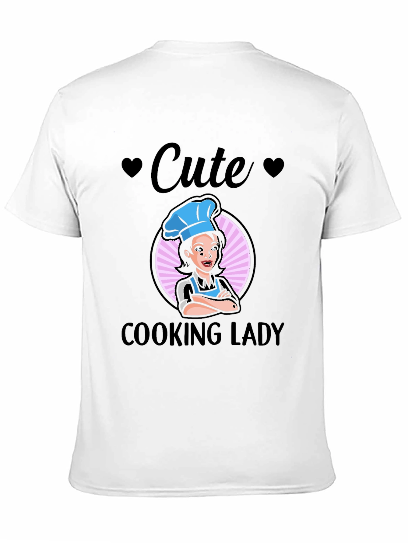 Cute Cooking Lady Graphic T-Shirt