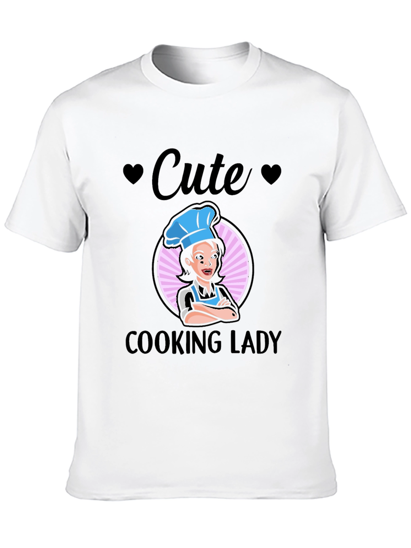 Cute Cooking Lady Graphic T-Shirt