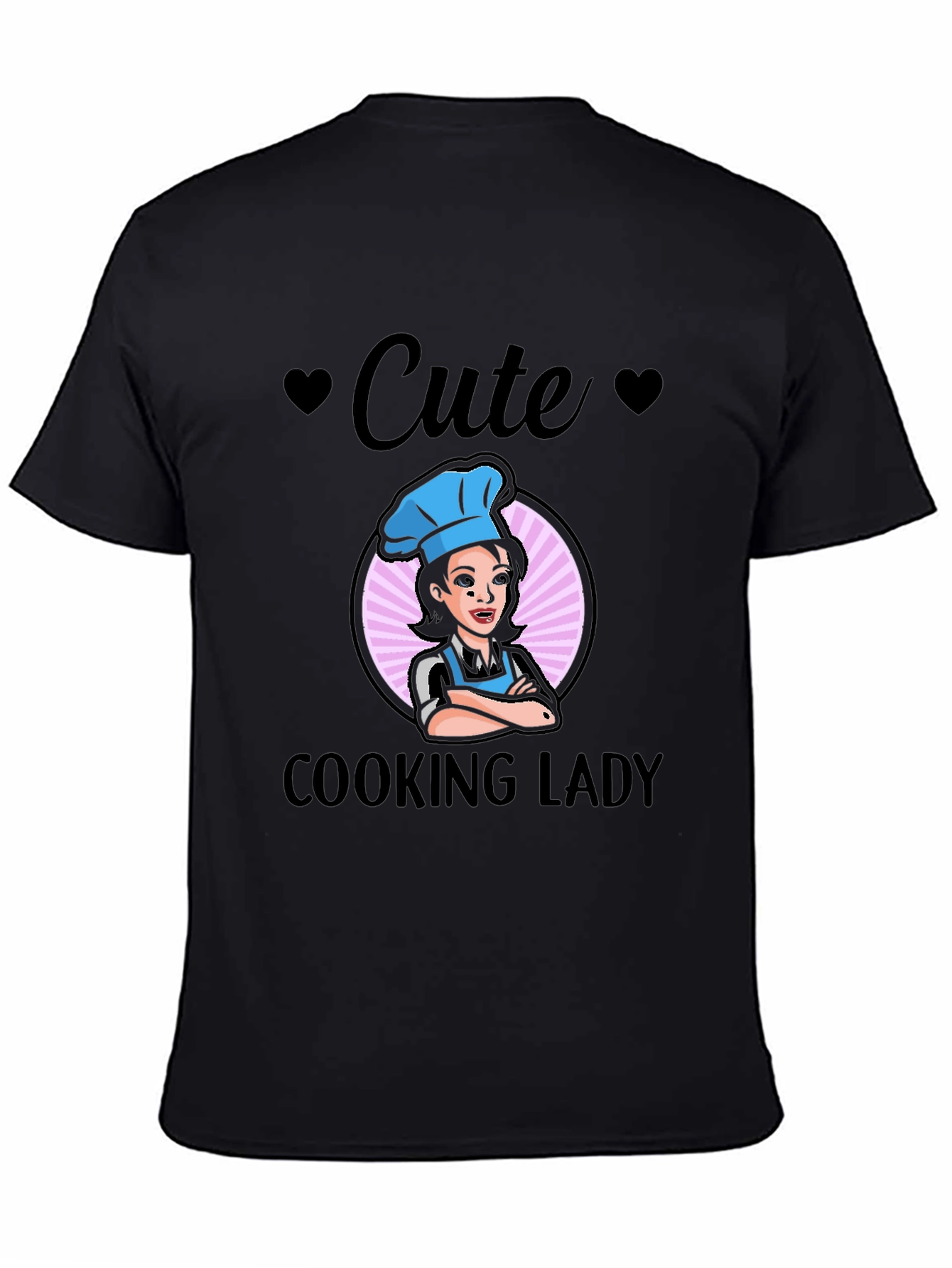 Cute Cooking Lady Graphic T-Shirt