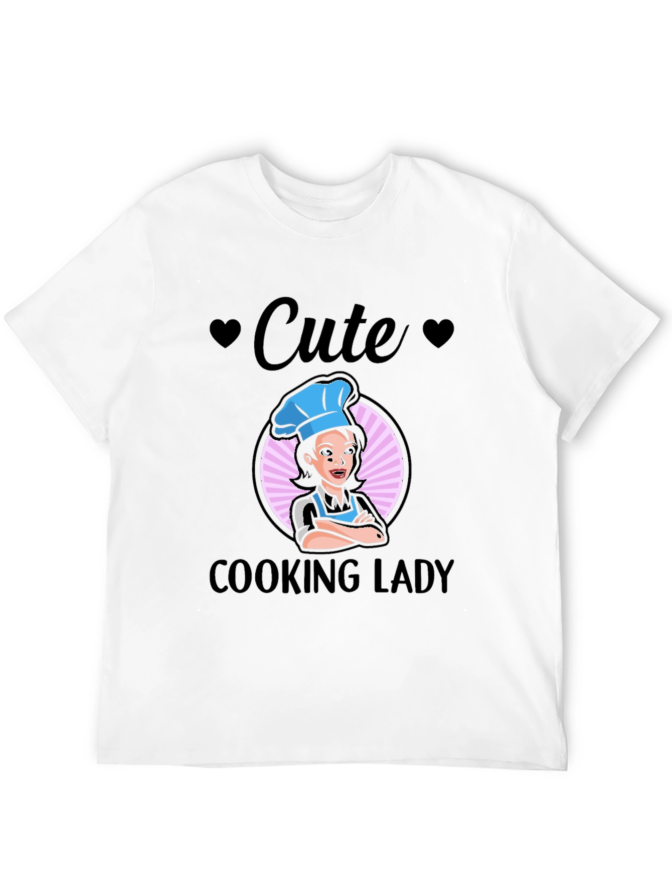 Cute Cooking Lady Graphic T-Shirt