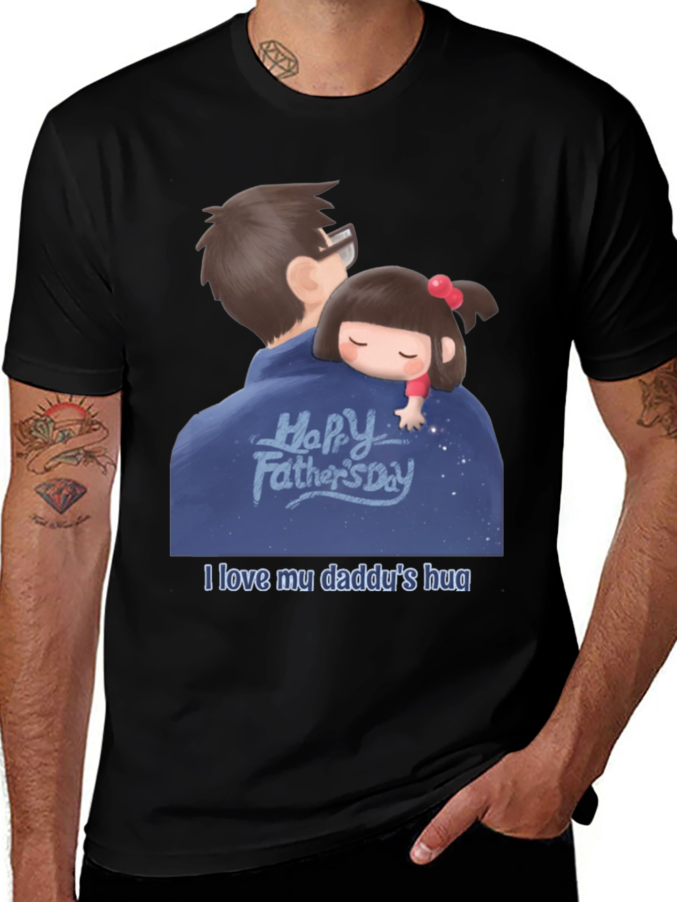 Happy Fathers Day Graphic Tee - Daddys Hug