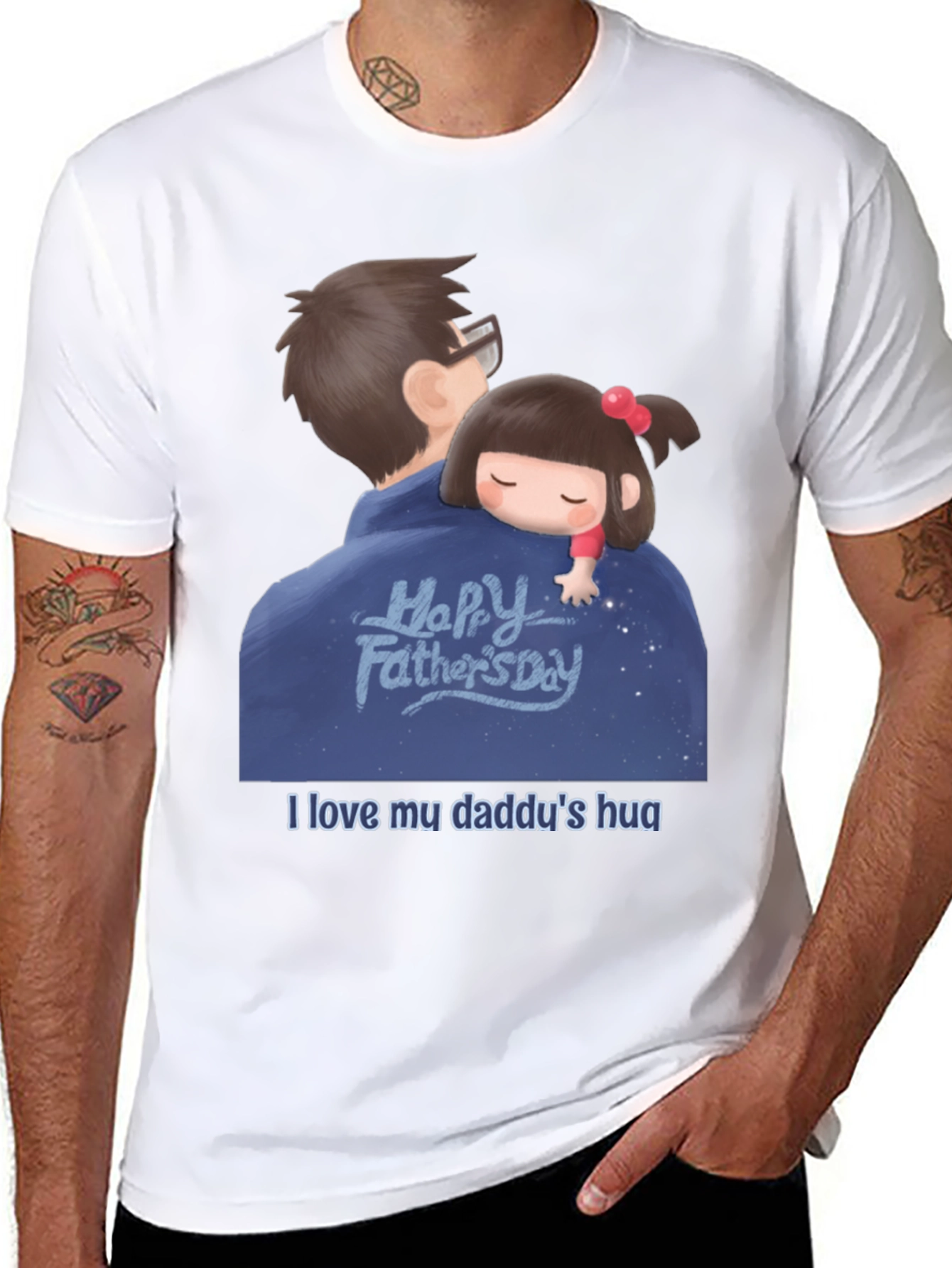Happy Fathers Day Graphic Tee - Daddys Hug