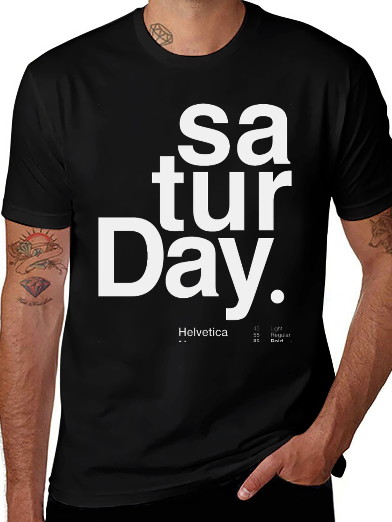 Saturday Graphic Tee - Black Unisex T-Shirt