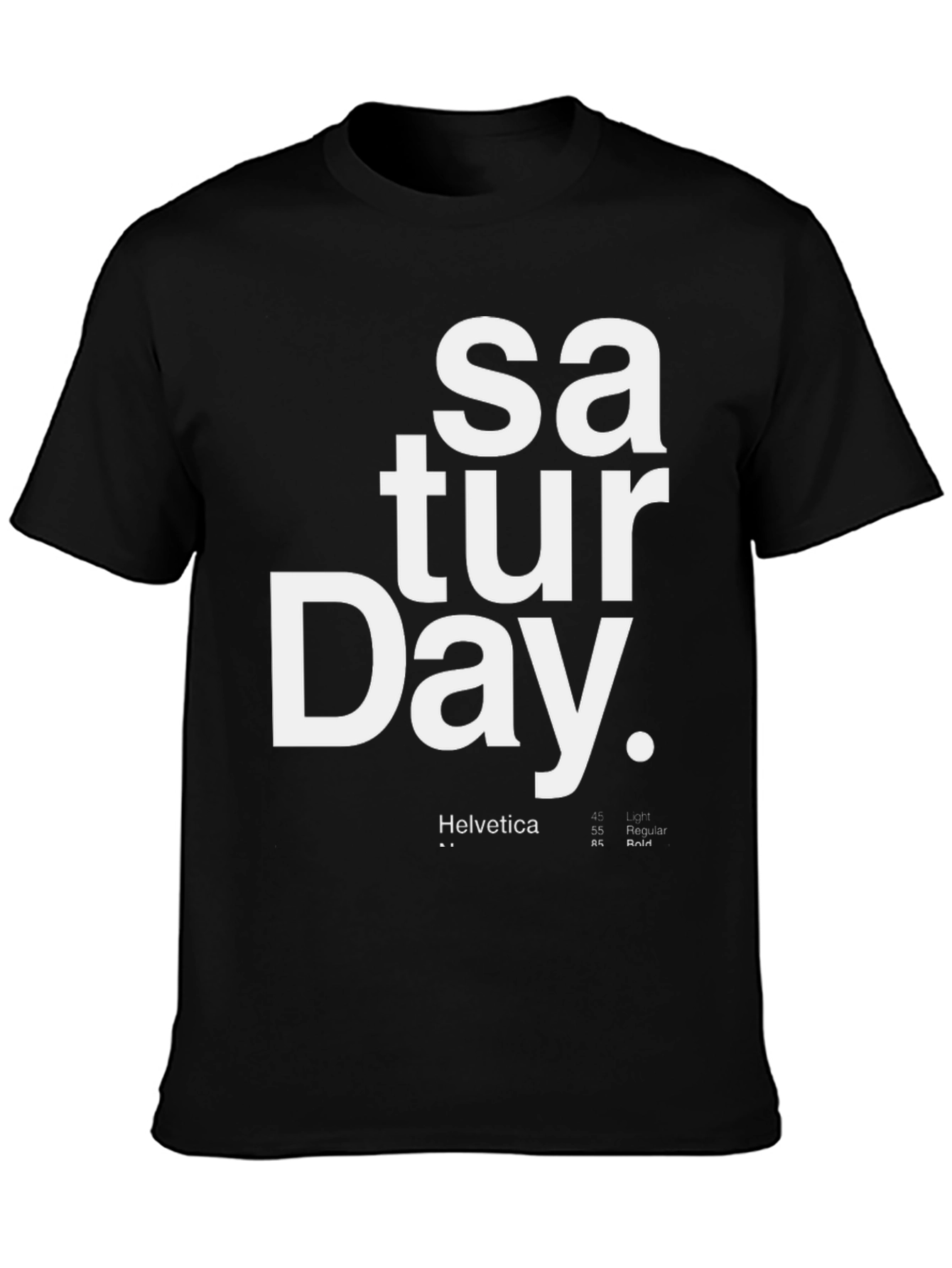 Saturday Graphic Tee - Black Unisex T-Shirt