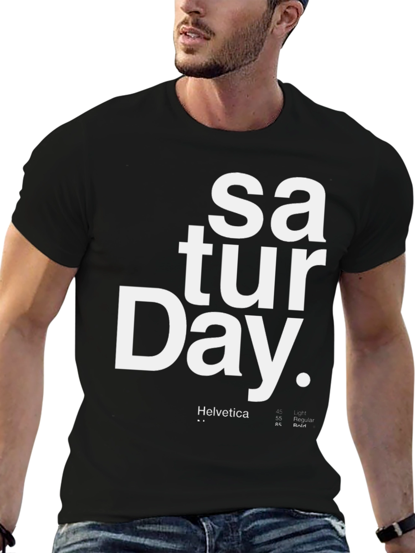 Saturday Graphic Tee - Black Unisex T-Shirt