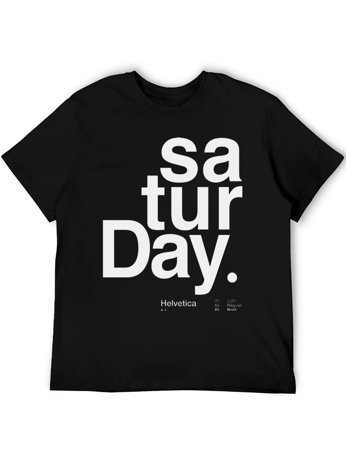 Saturday Graphic Tee - Black Unisex T-Shirt
