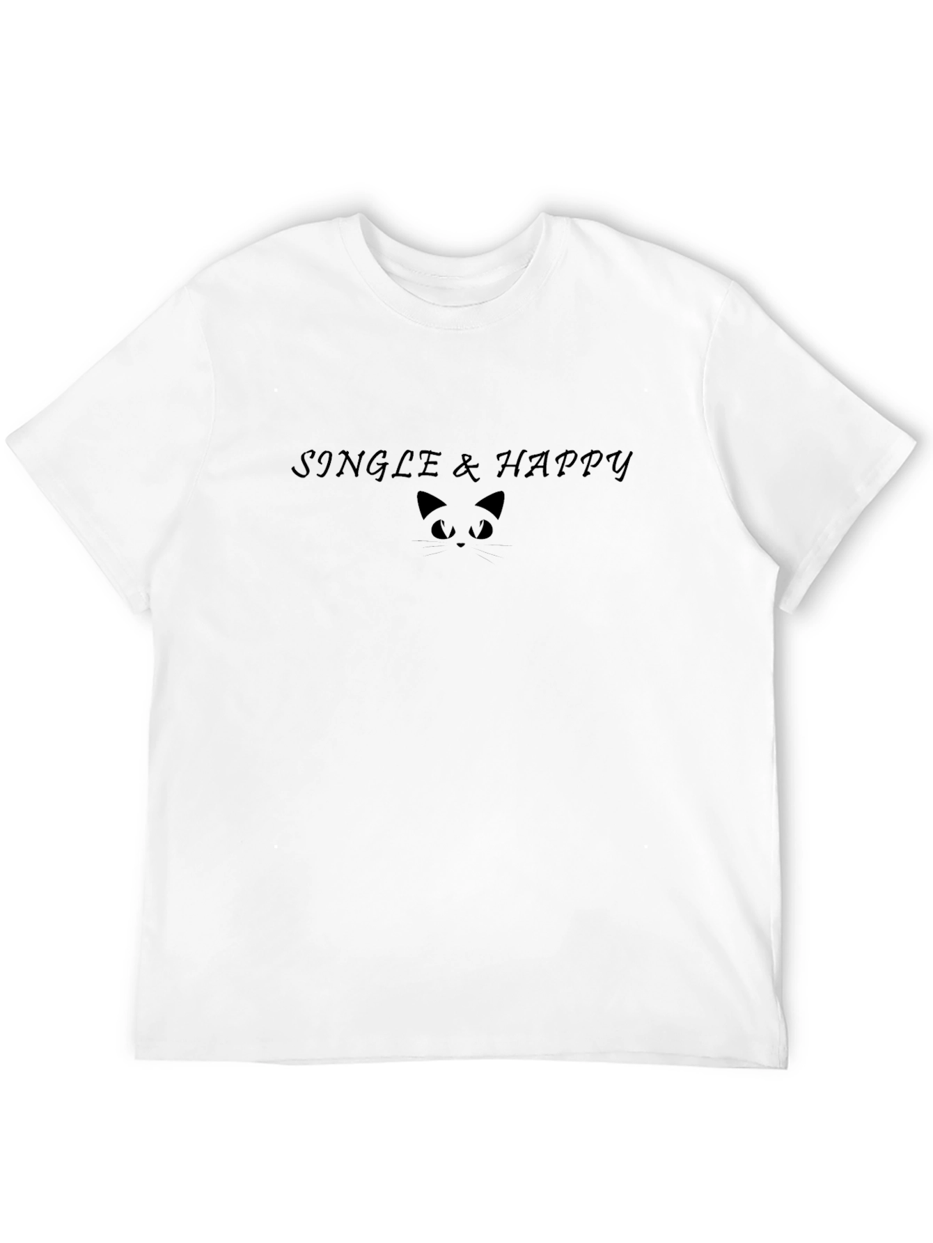 Single & Happy Graphic T-Shirt