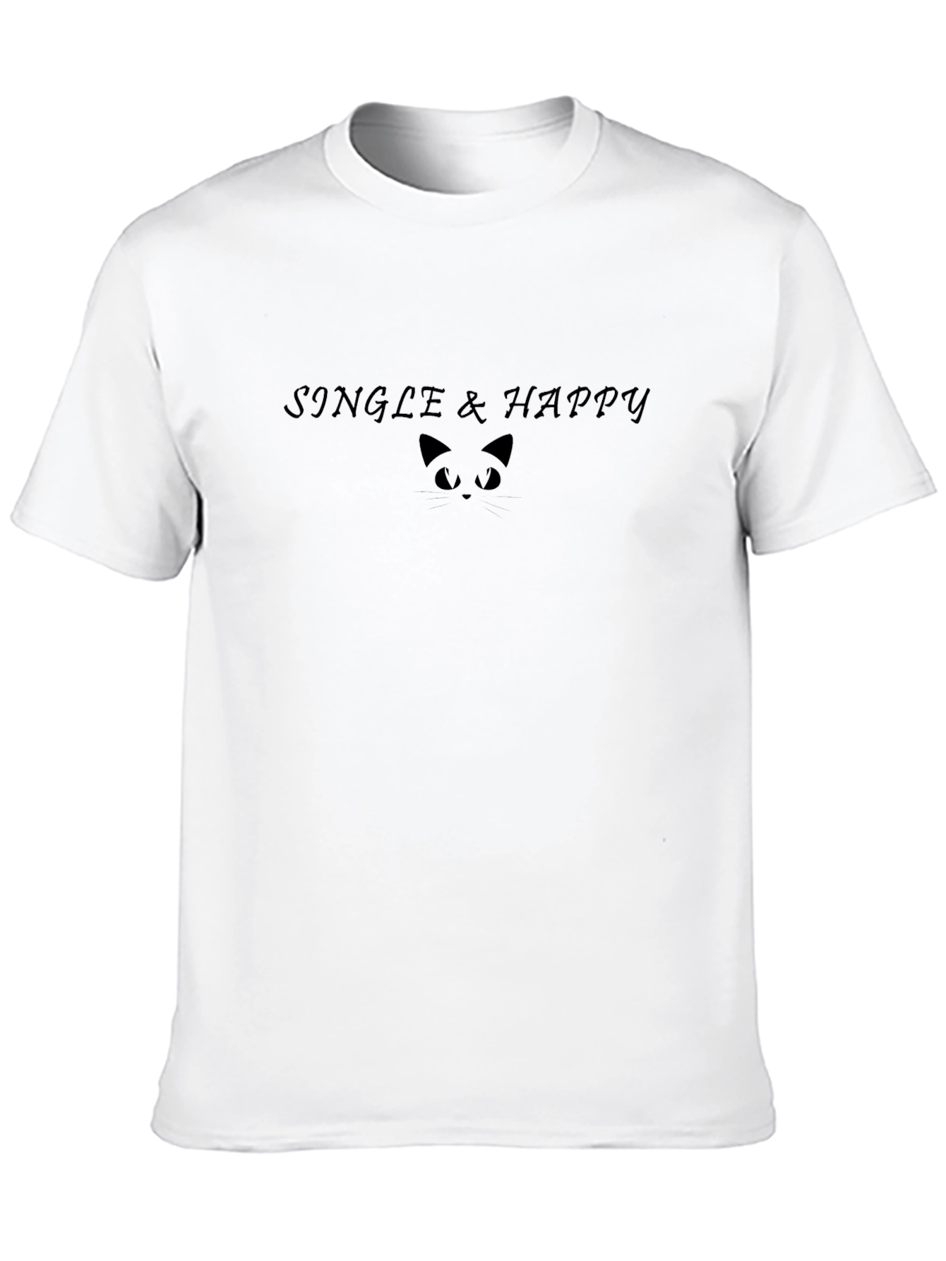 Single & Happy Graphic T-Shirt