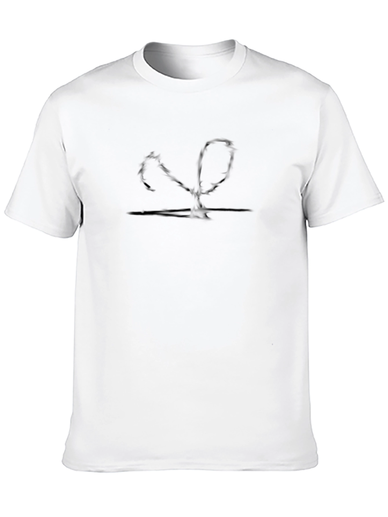Black Abstract Graphic Tee