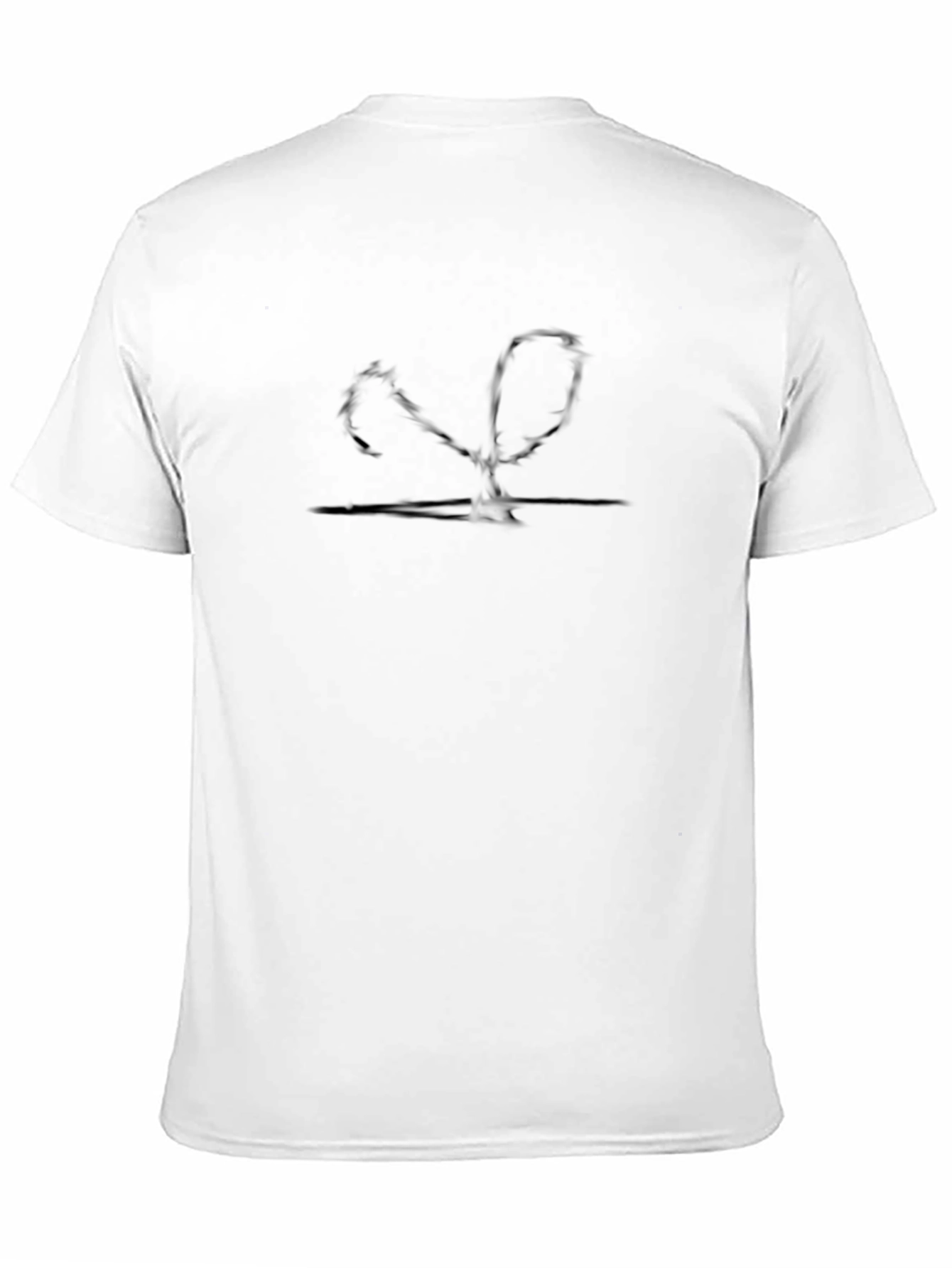 Black Abstract Graphic Tee