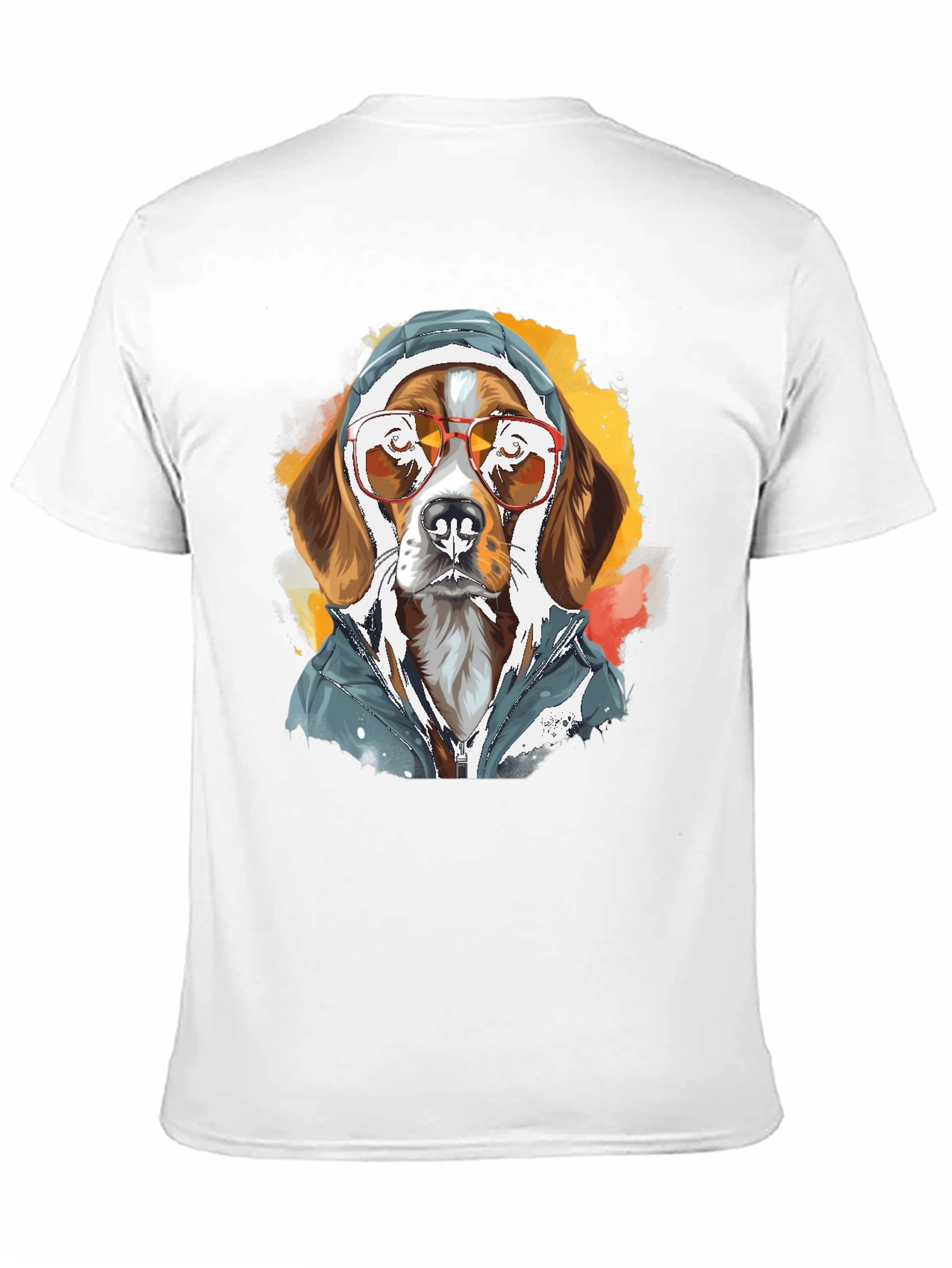 Cool Dog in Hoodie T-Shirt