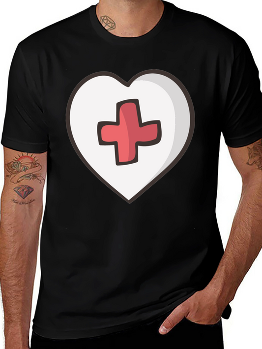 Heart Health T-Shirt - Red Cross Design