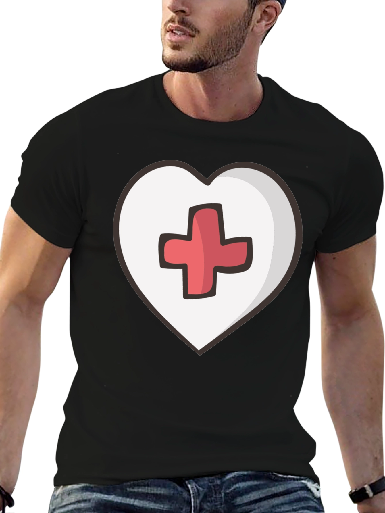 Heart Health T-Shirt - Red Cross Design