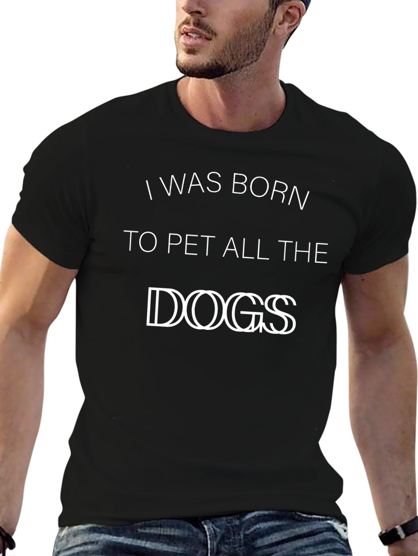 Born to Pet All the Dogs Graphic Tee
