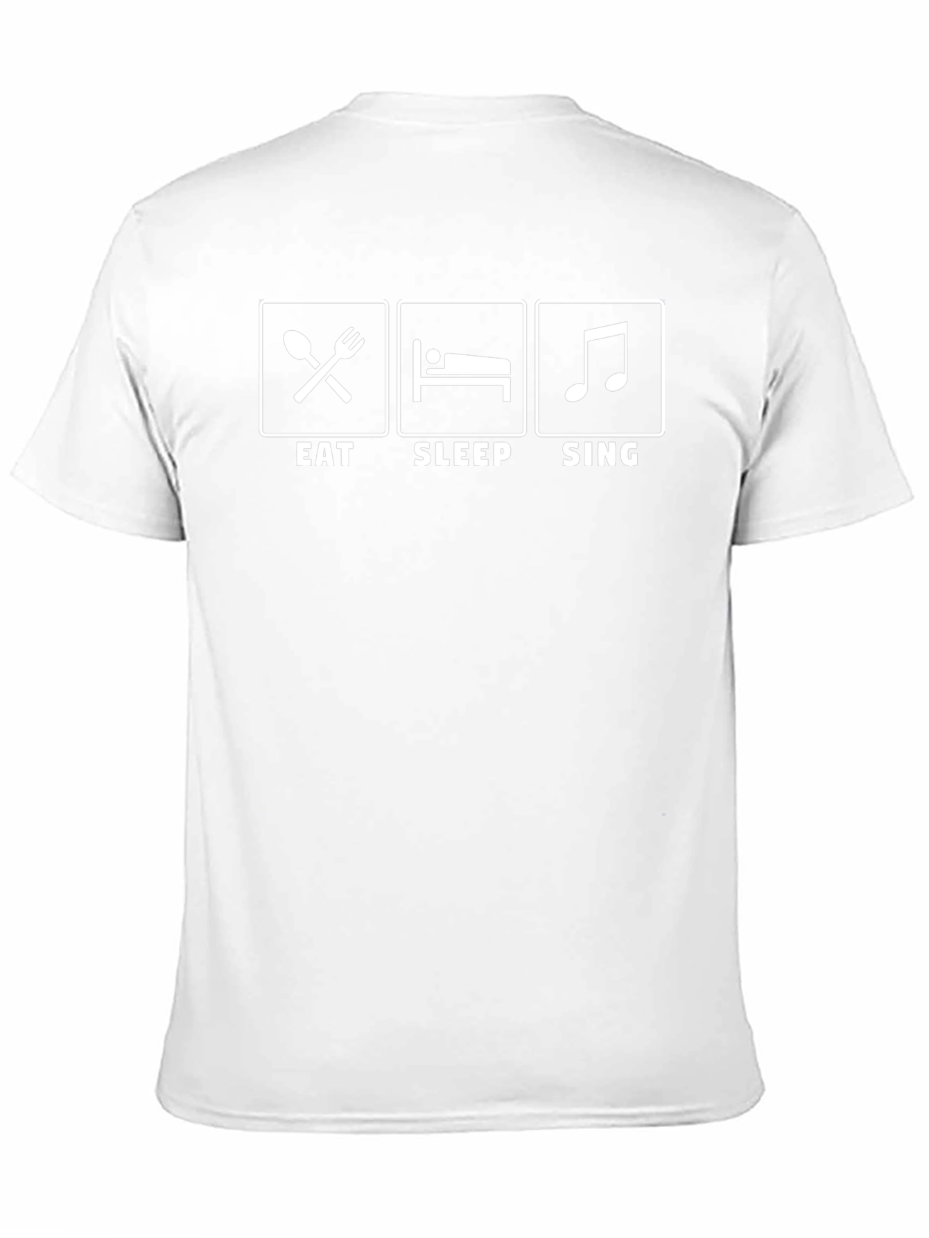 Eat Sleep Sing Black T-Shirt