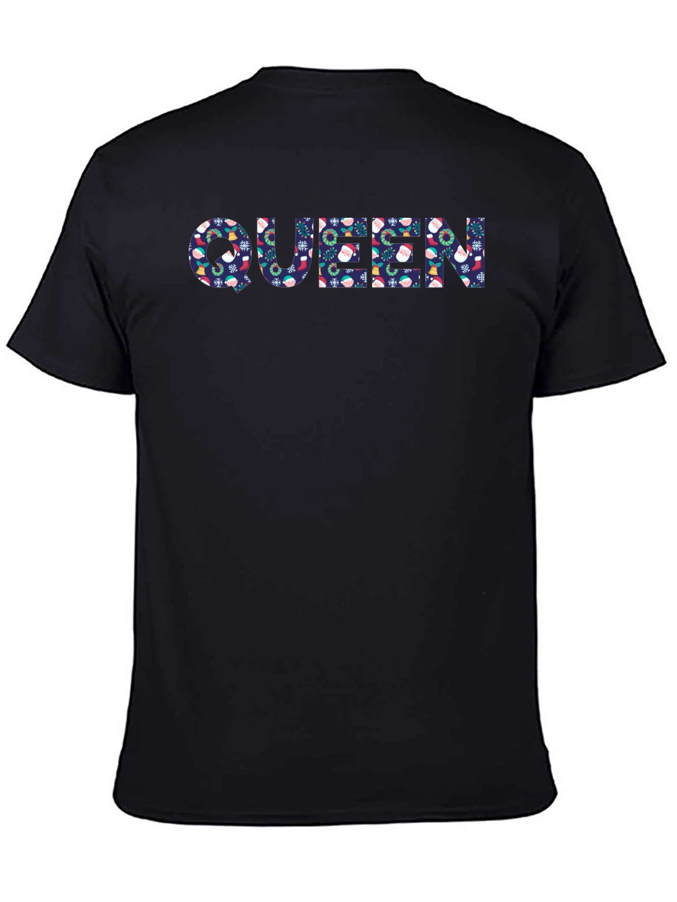Queen Christmas Pattern Graphic T-Shirt