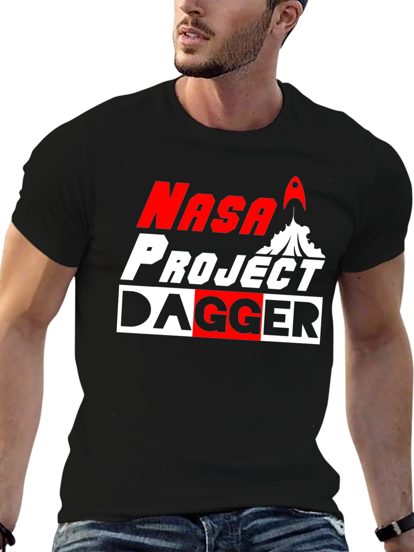 NASA Project Dagger Graphic Tee - Bold Design