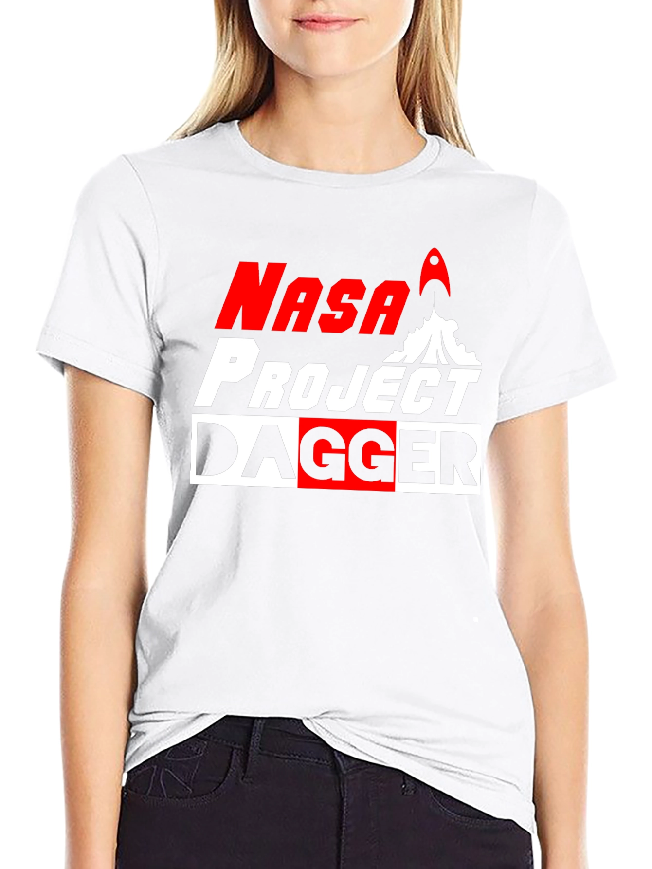 NASA Project Dagger Graphic Tee - Bold Design