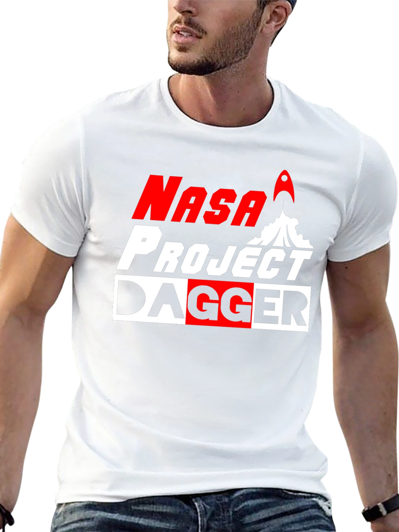 NASA Project Dagger Graphic Tee - Bold Design