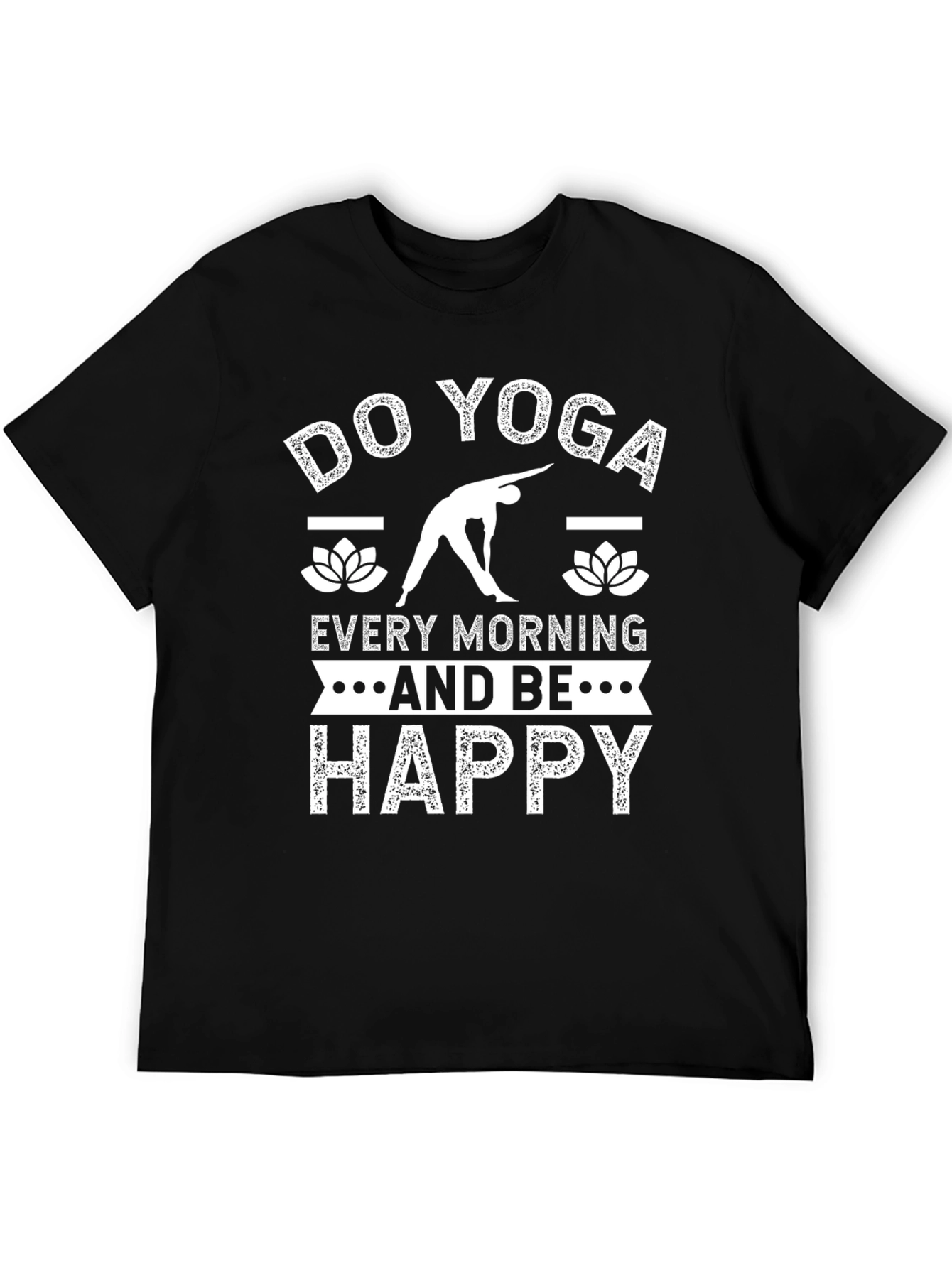Do Yoga Every Morning Black T-Shirt