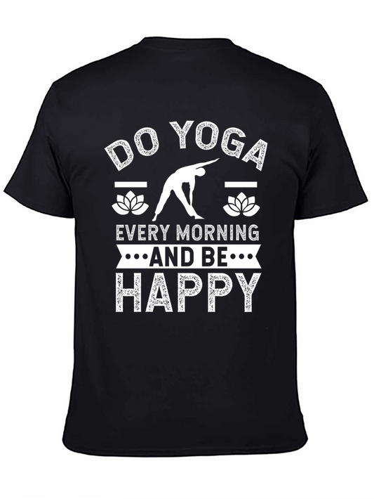 Do Yoga Every Morning Black T-Shirt