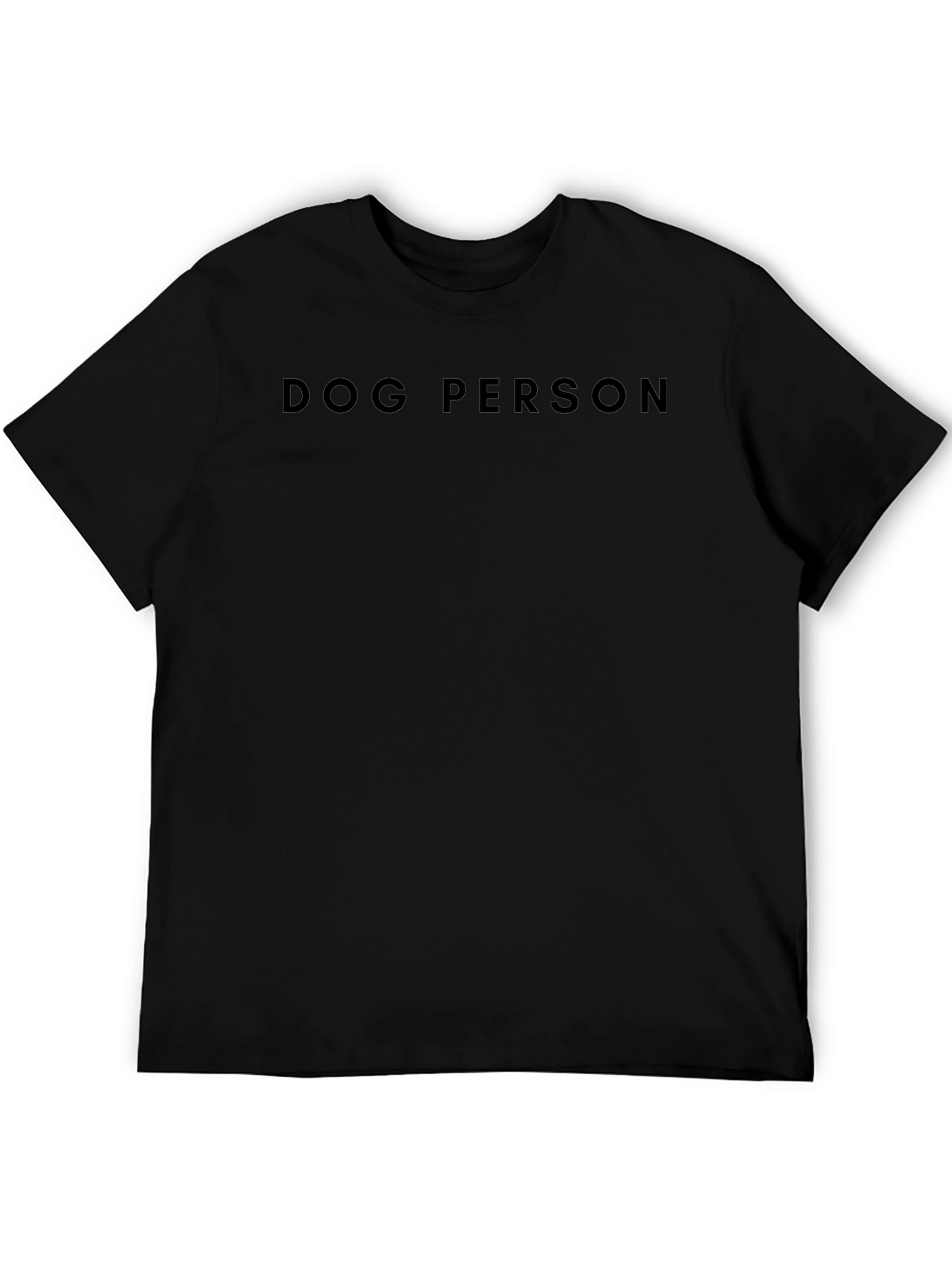 Dog Person Graphic Tee - Black