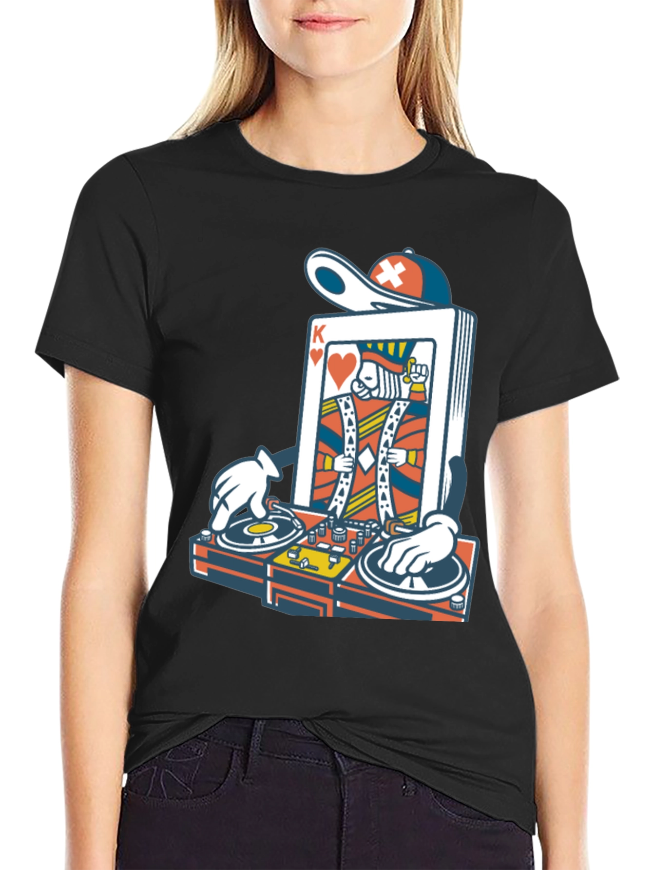 King of Hearts DJ Graphic T-Shirt