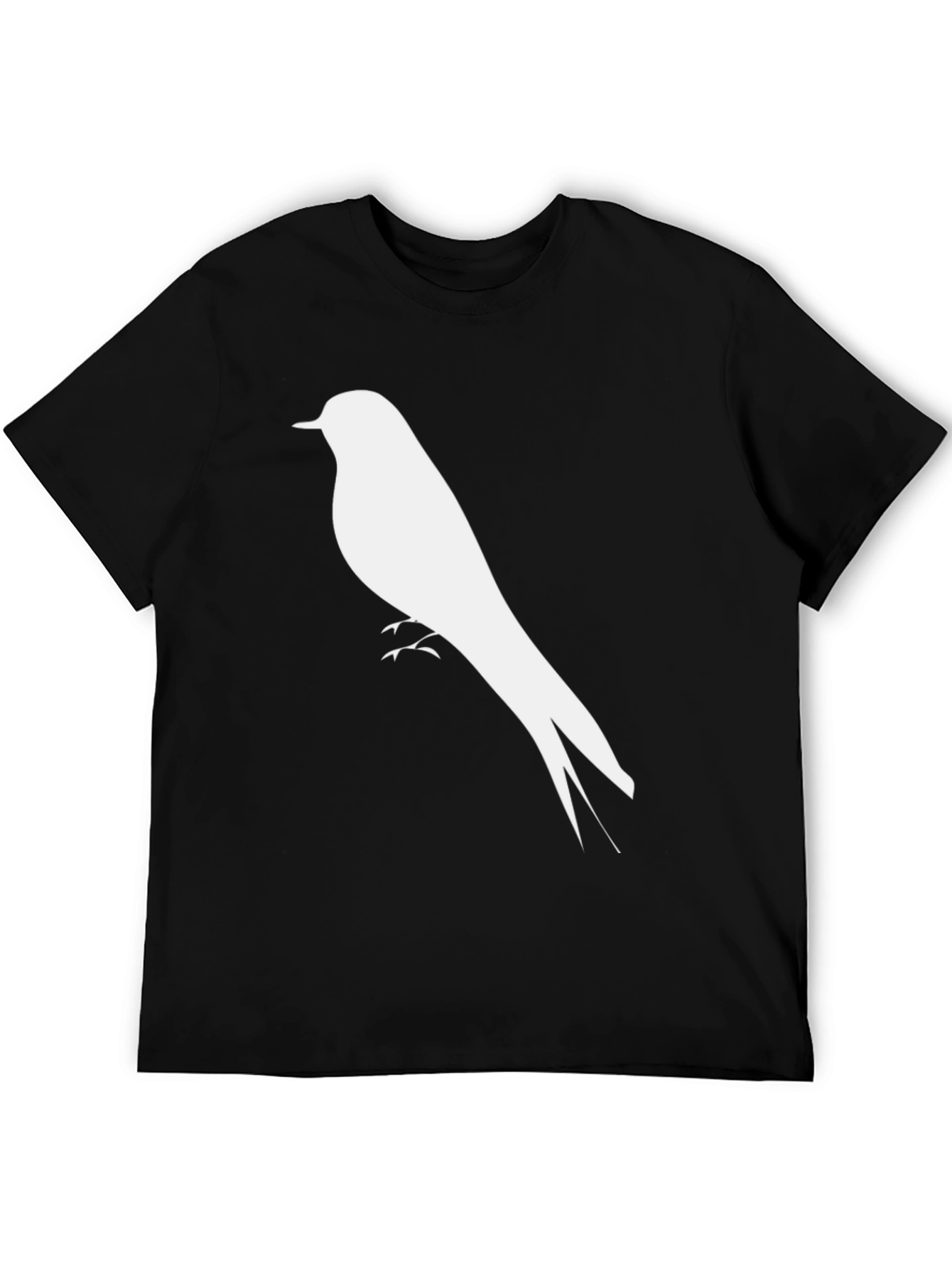 Black Bird Silhouette T-Shirt - Classic Style