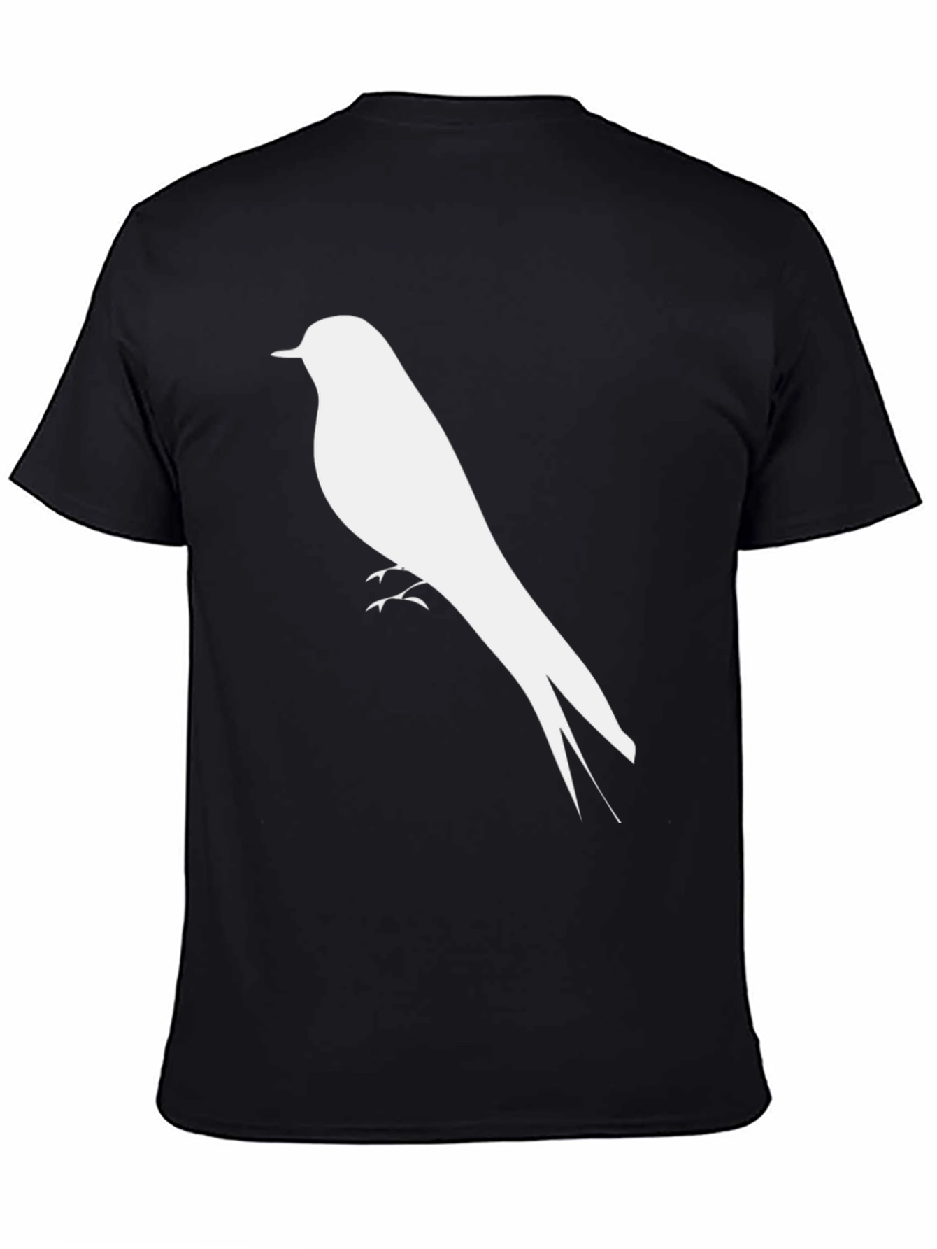 Black Bird Silhouette T-Shirt - Classic Style