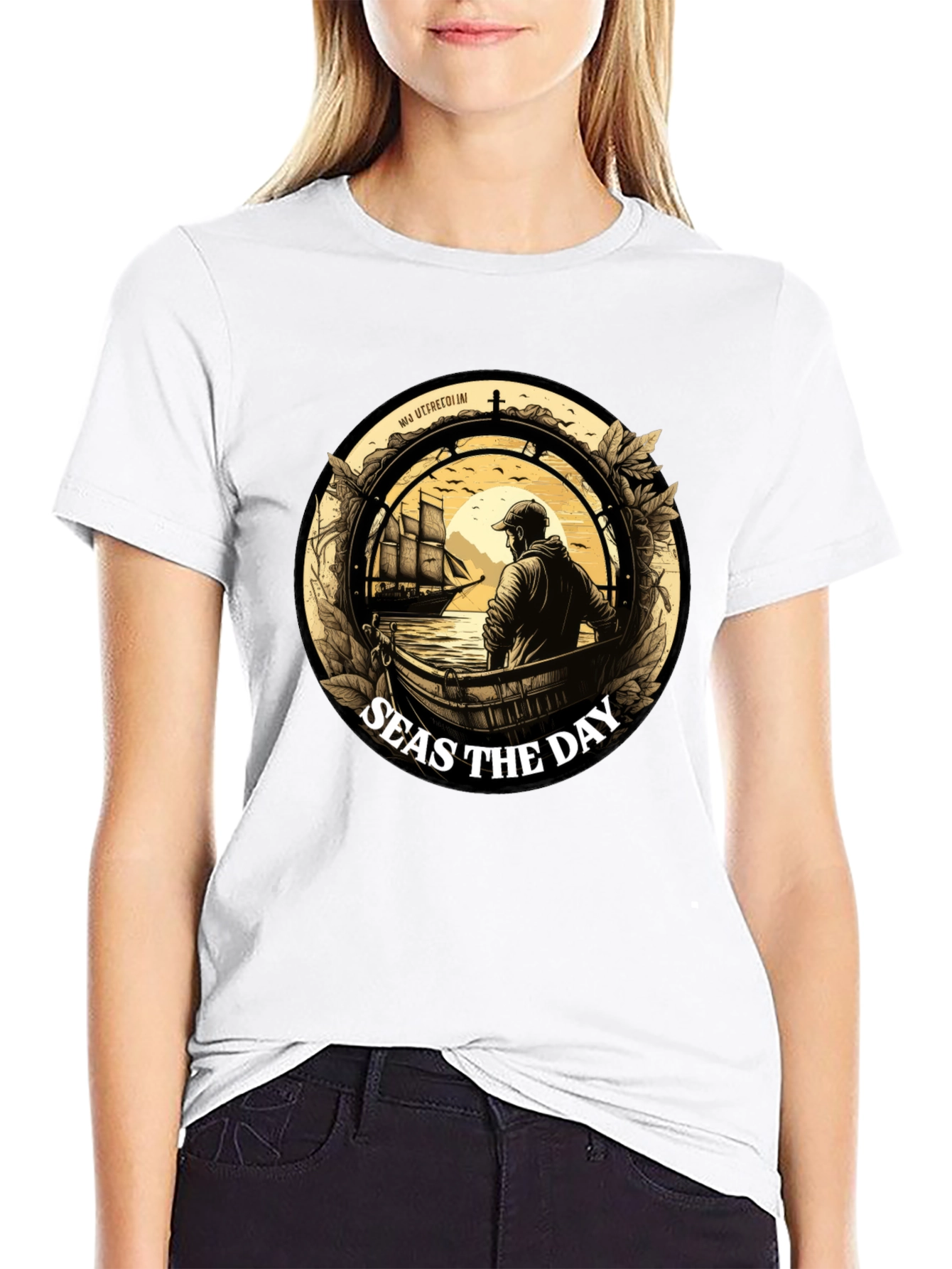 Seas the Day Graphic T-Shirt - Maritime Adventure