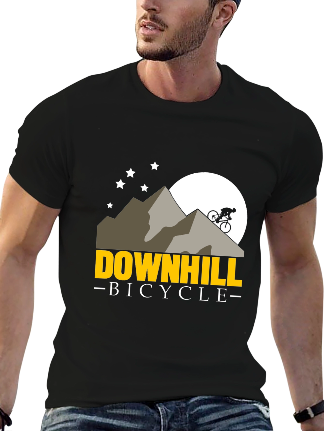 Downhill Bicycle Mountain T-Shirt