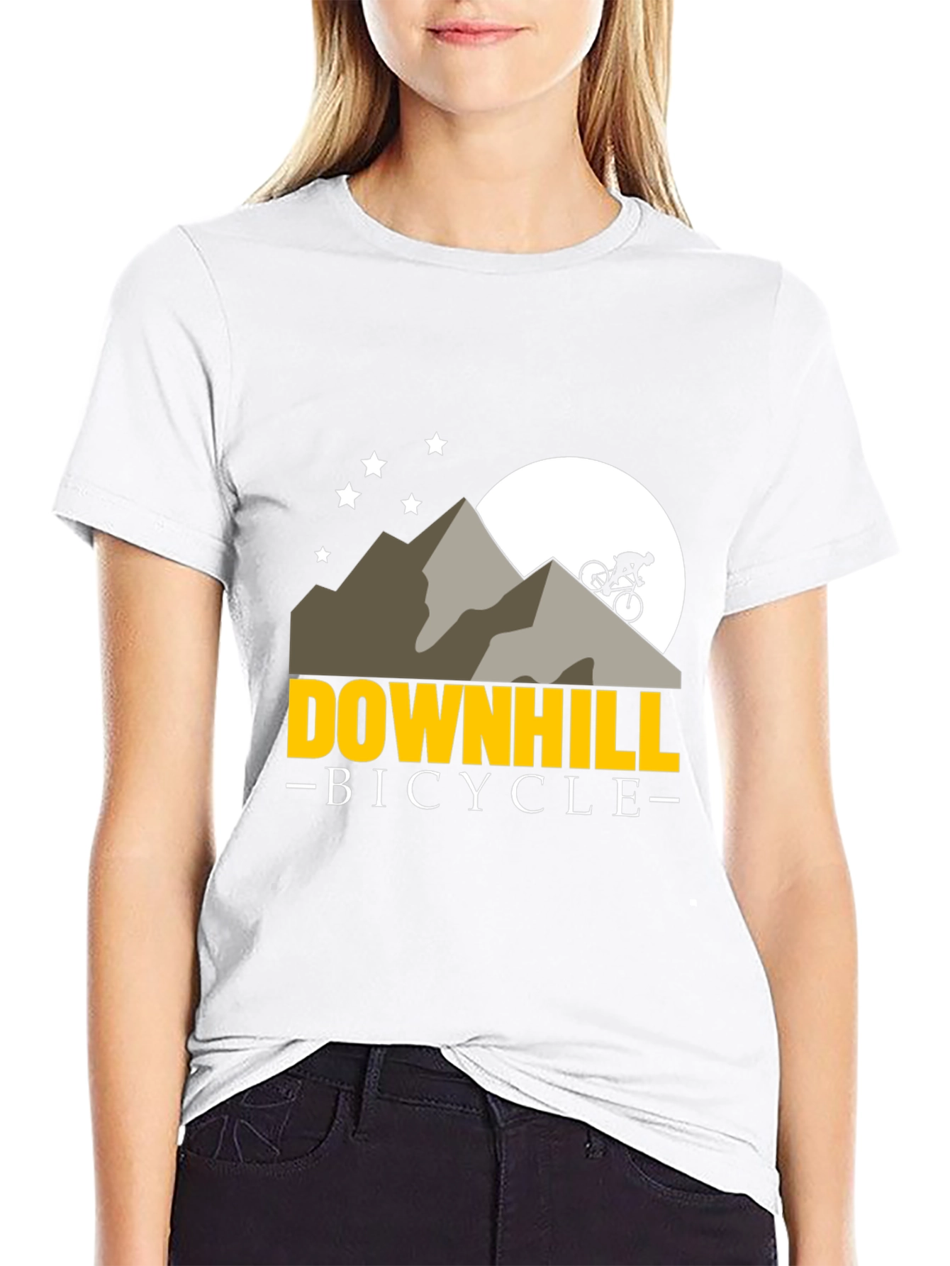 Downhill Bicycle Mountain T-Shirt