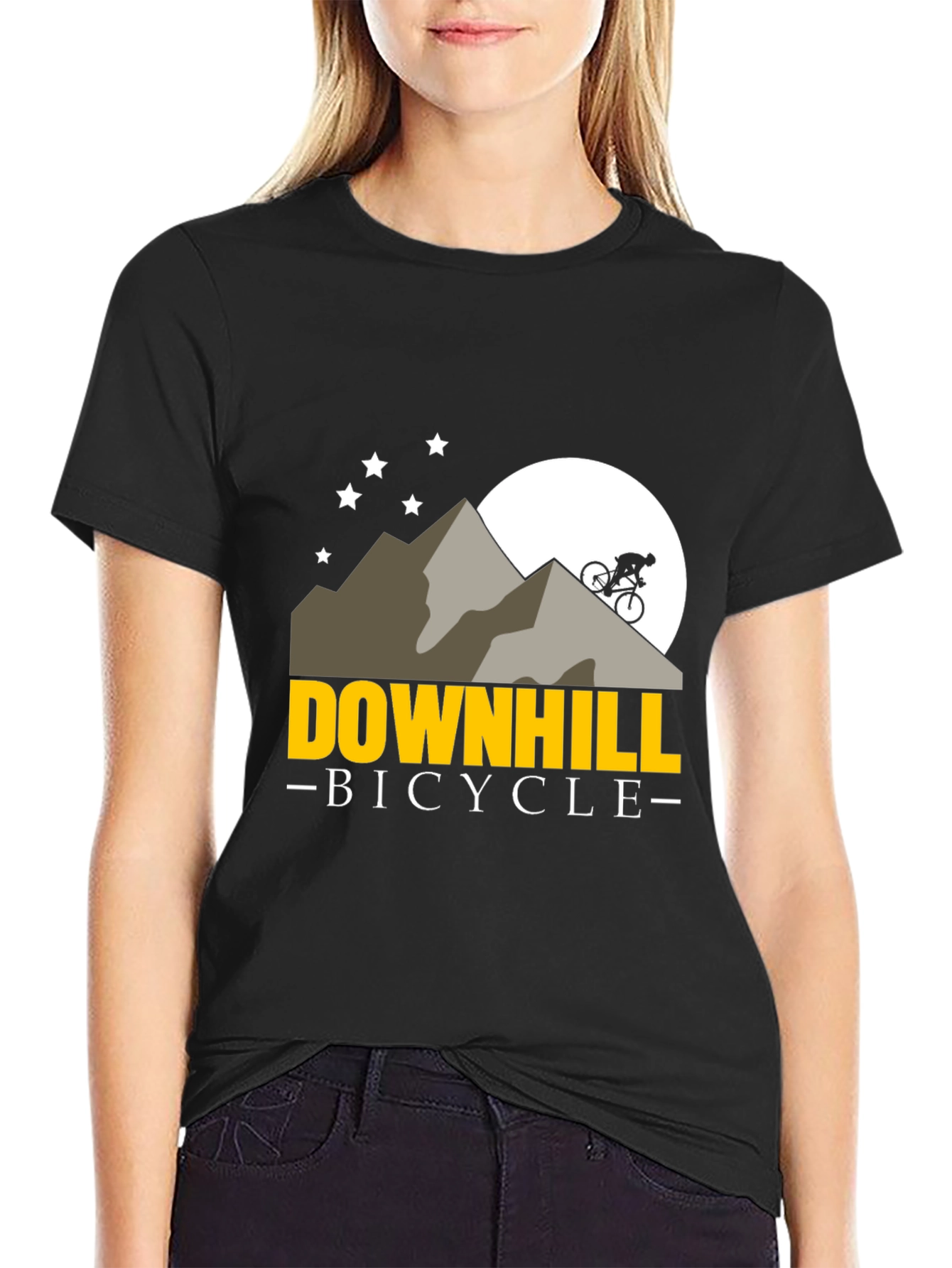 Downhill Bicycle Mountain T-Shirt