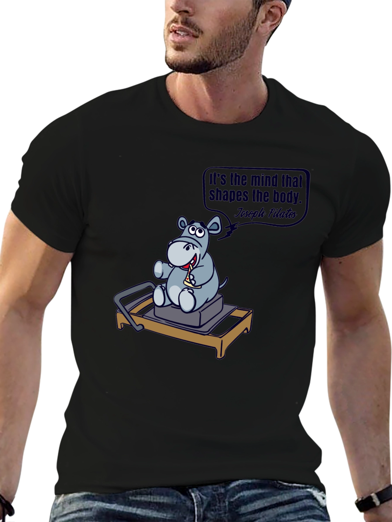 Pilates Hippo Tee - Mind Shapes Body