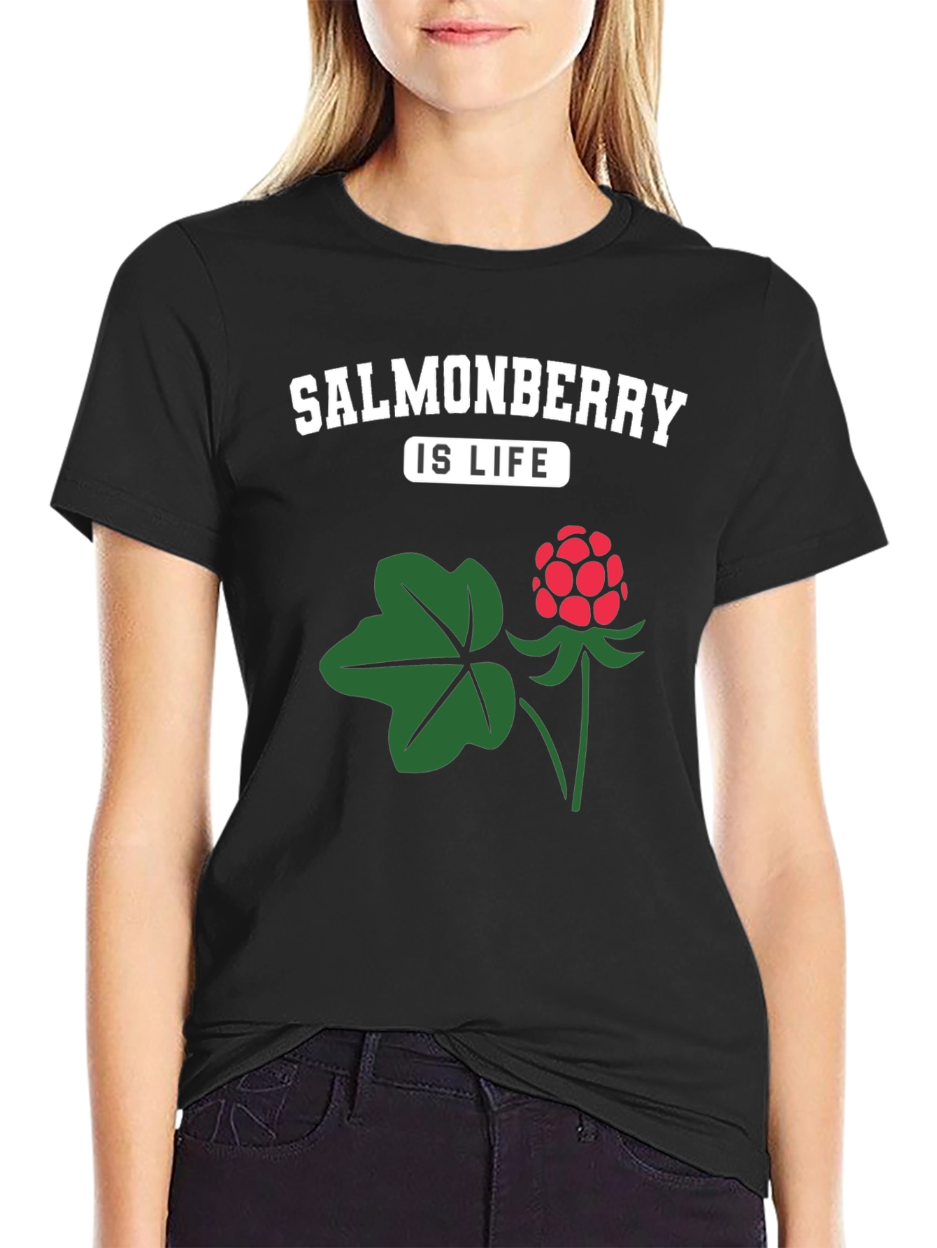 Salmonberry Is Life T-Shirt - Unique Berry Design